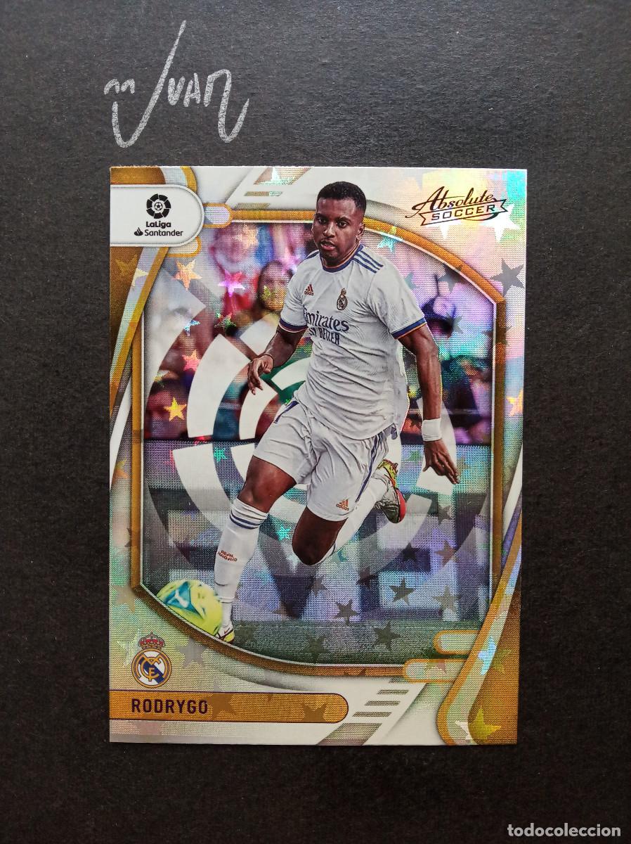 Cromos de f&uacute;tbol: N&ordm; 57 PURPLE ASTRO RODRYGO REAL MADRID BRASIL ⚽ PANINI &reg; CHRONICLES ABSOLUTE LIGA 2021 2022 21 22