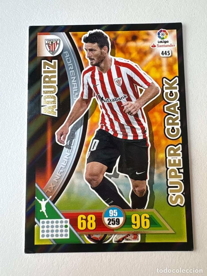 Cromos de f&uacute;tbol: Carta Aduriz Athletic Club de Bilbao Super Crack 445 Adrenalyn 2016-17