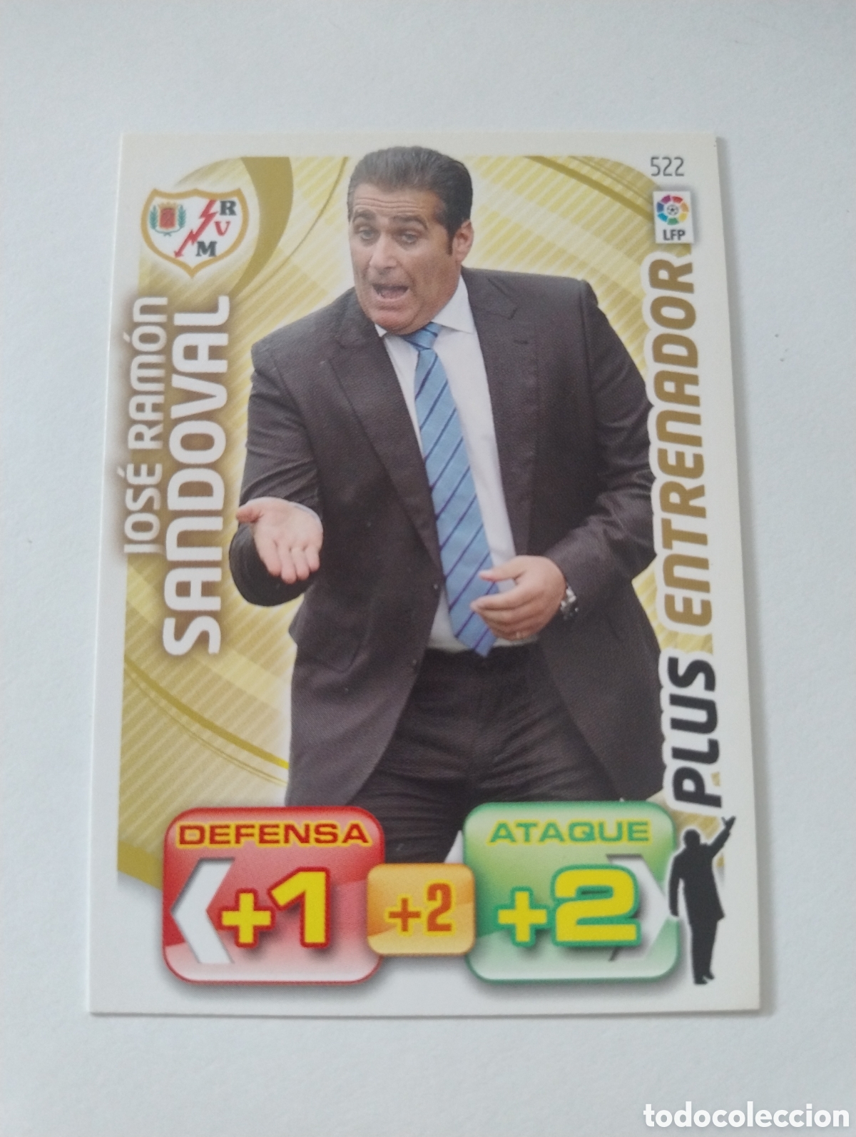 Cromos de f&uacute;tbol: 522 - Sandoval - Rayo Vallecano - Adrenalyn XL Liga 2011 - 2012 Plus Entrenador
