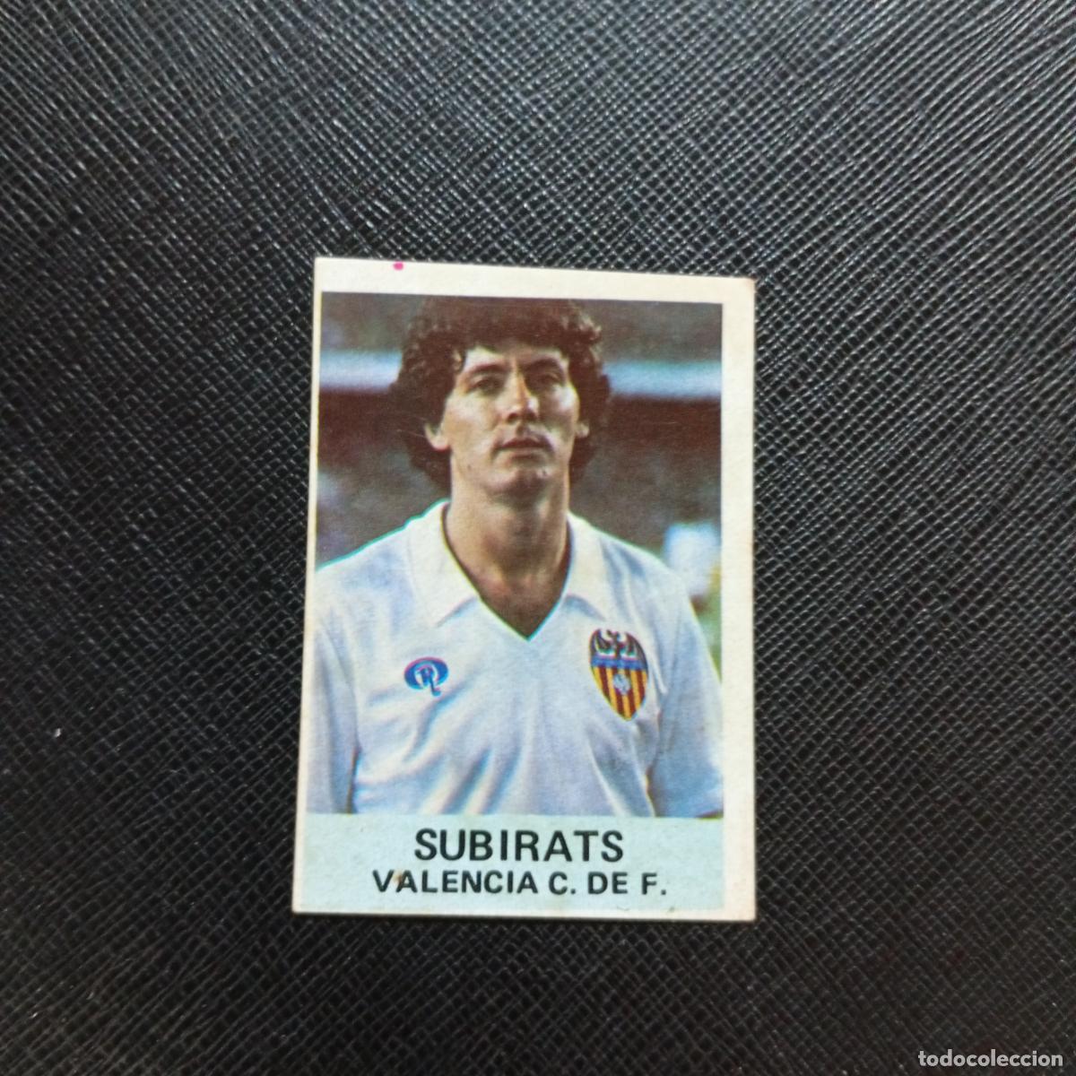 Cromos de f&uacute;tbol: SUBIRATS VALENCIA MATEO MIRETE 1982 1983 CROMO FUTBOL 82 83 - DESPEGADO - A182 PG127