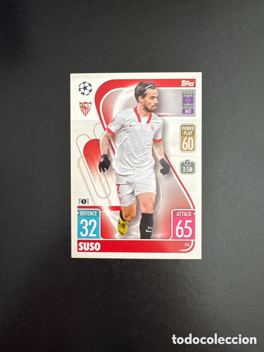 Fu&szlig;ball-Sticker: SUSO SEVILLA N&Uacute;MERO 256 MATCH ATTAX 2021 2022