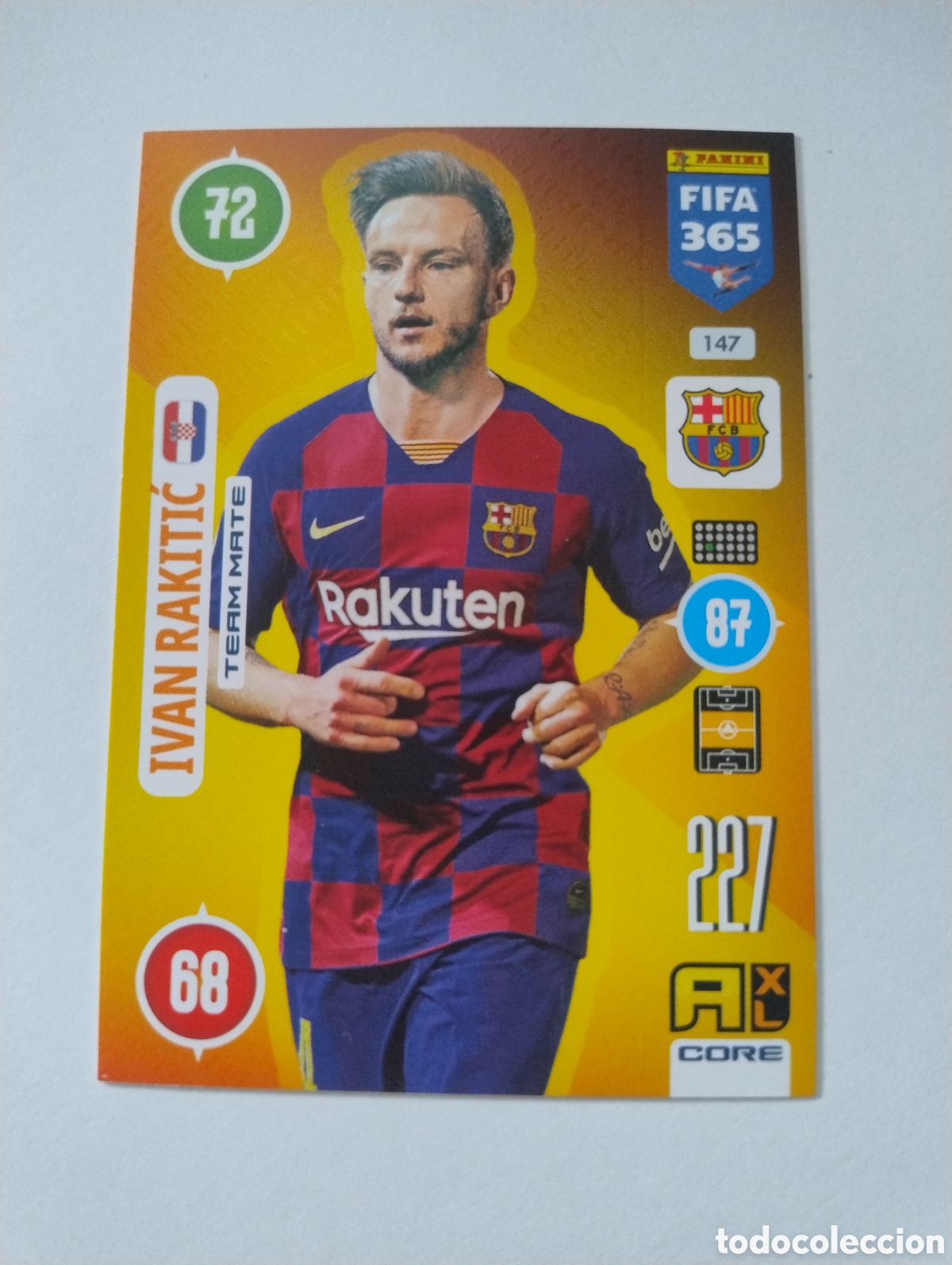 Cromos de f&uacute;tbol: 147 - Rakitic - Barcelona - Adrenalyn XL FIFA 365 2021