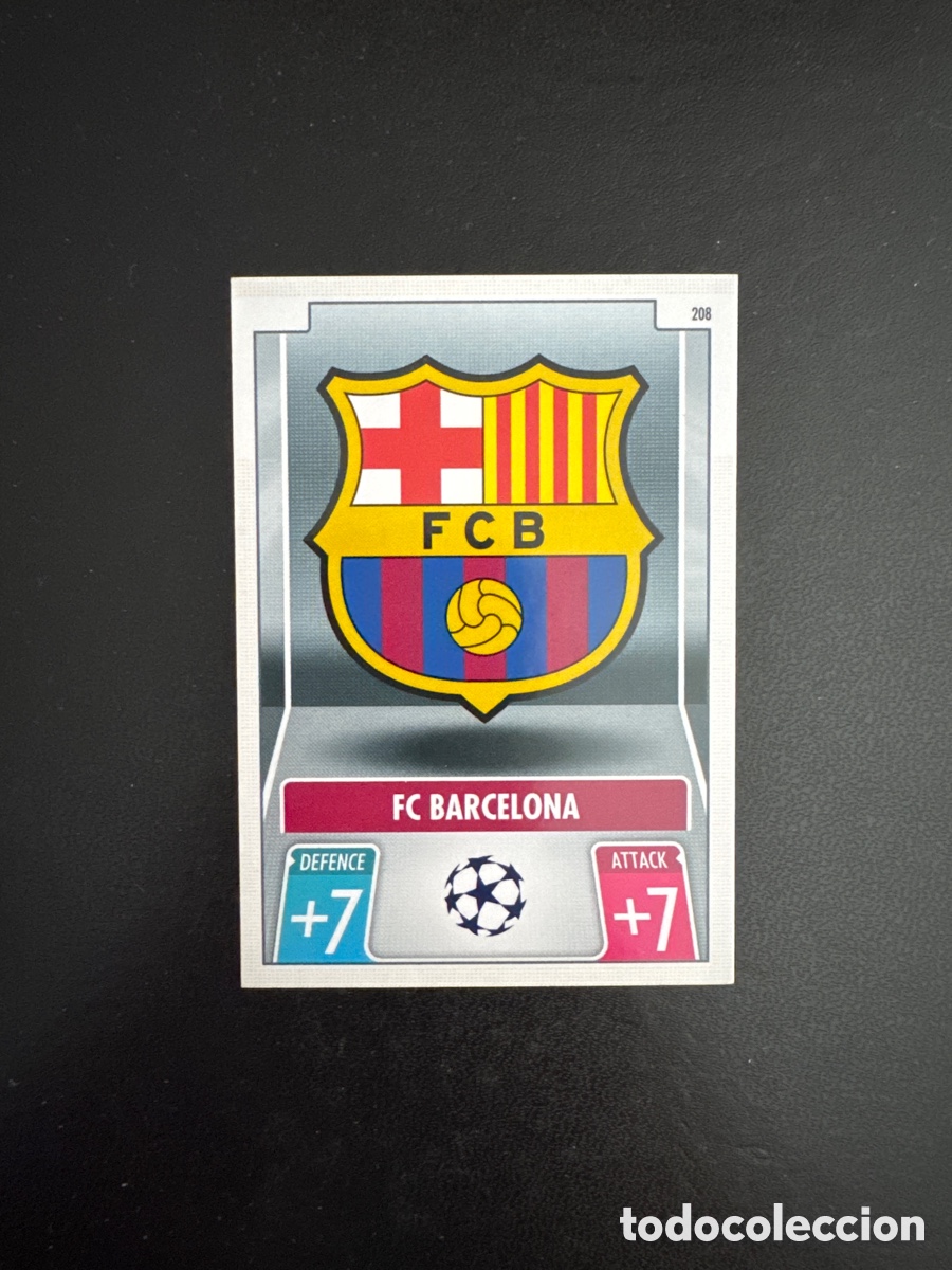 Cromos de f&uacute;tbol: ESCUDO BARCELONA N&Uacute;MERO 208 MATCH ATTAX 2021 2022
