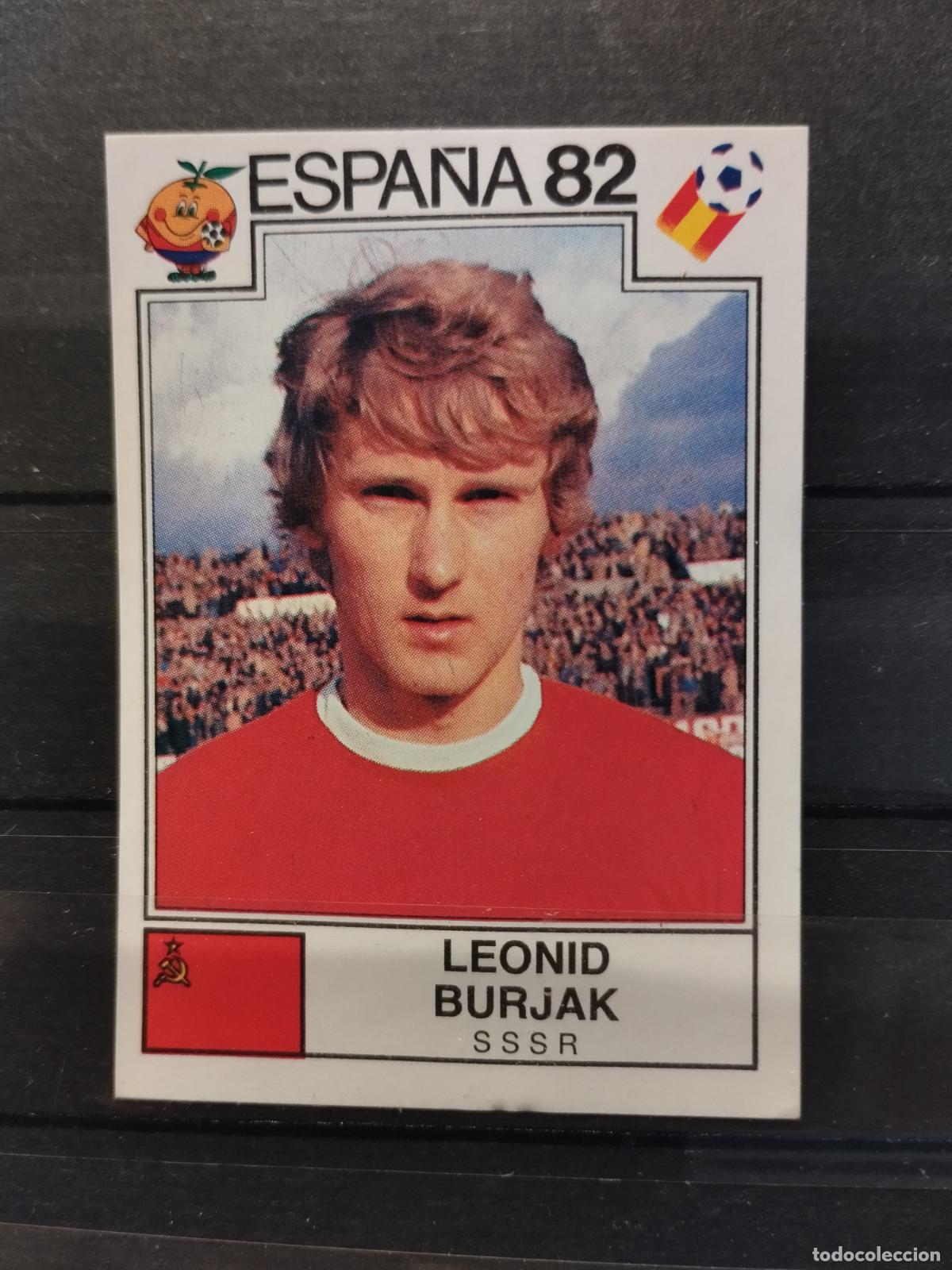 Cromos de f&uacute;tbol: MUNDIAL DE FUTBOL ESPA&Ntilde;A 82. PANINI. N&ordm; 394. LEONID BURJAK. URSS