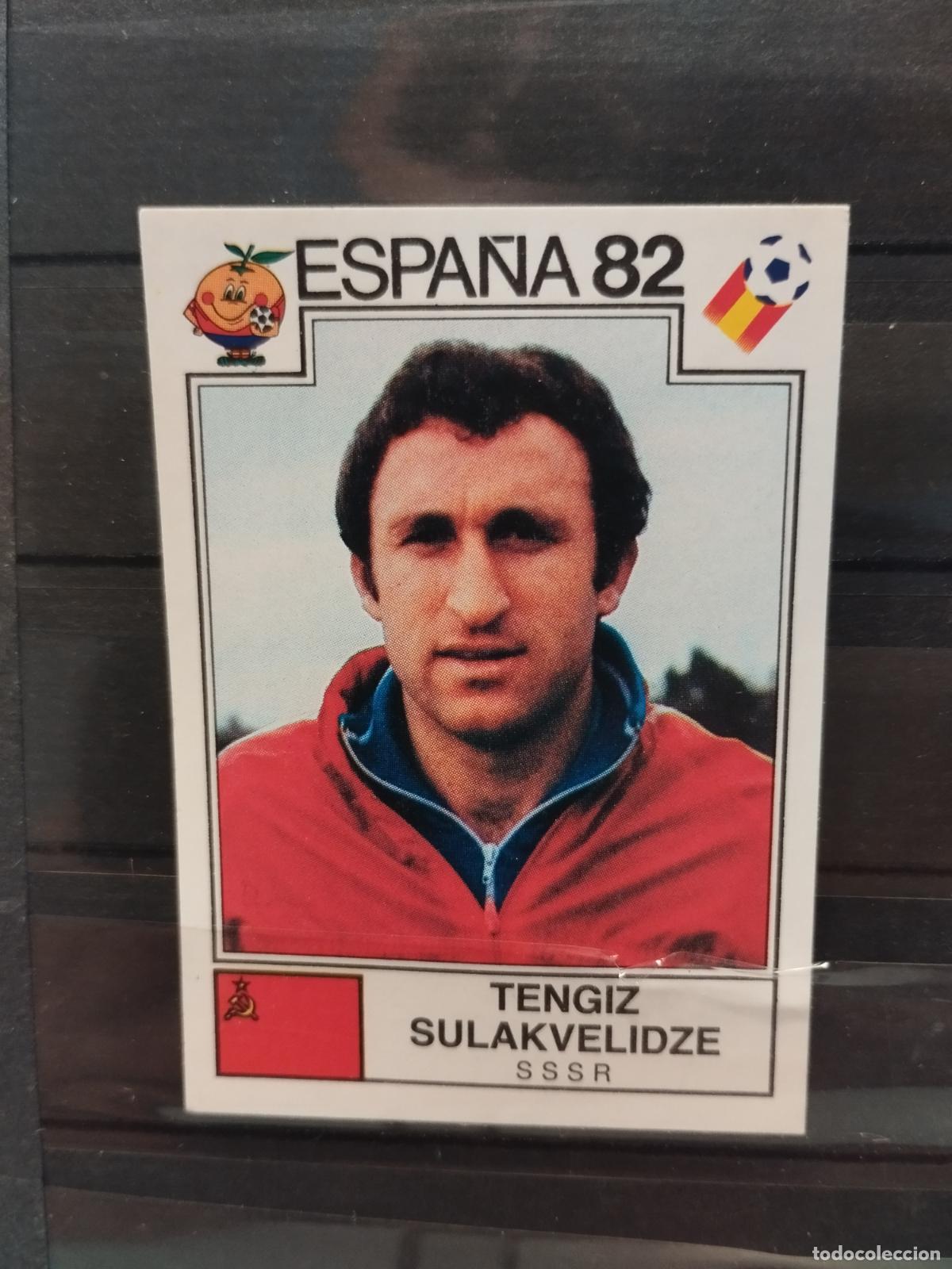 Cromos de f&uacute;tbol: MUNDIAL DE FUTBOL ESPA&Ntilde;A 82. PANINI. N&ordm; 385. TENGIZ SULAKVELIDZE. URSS