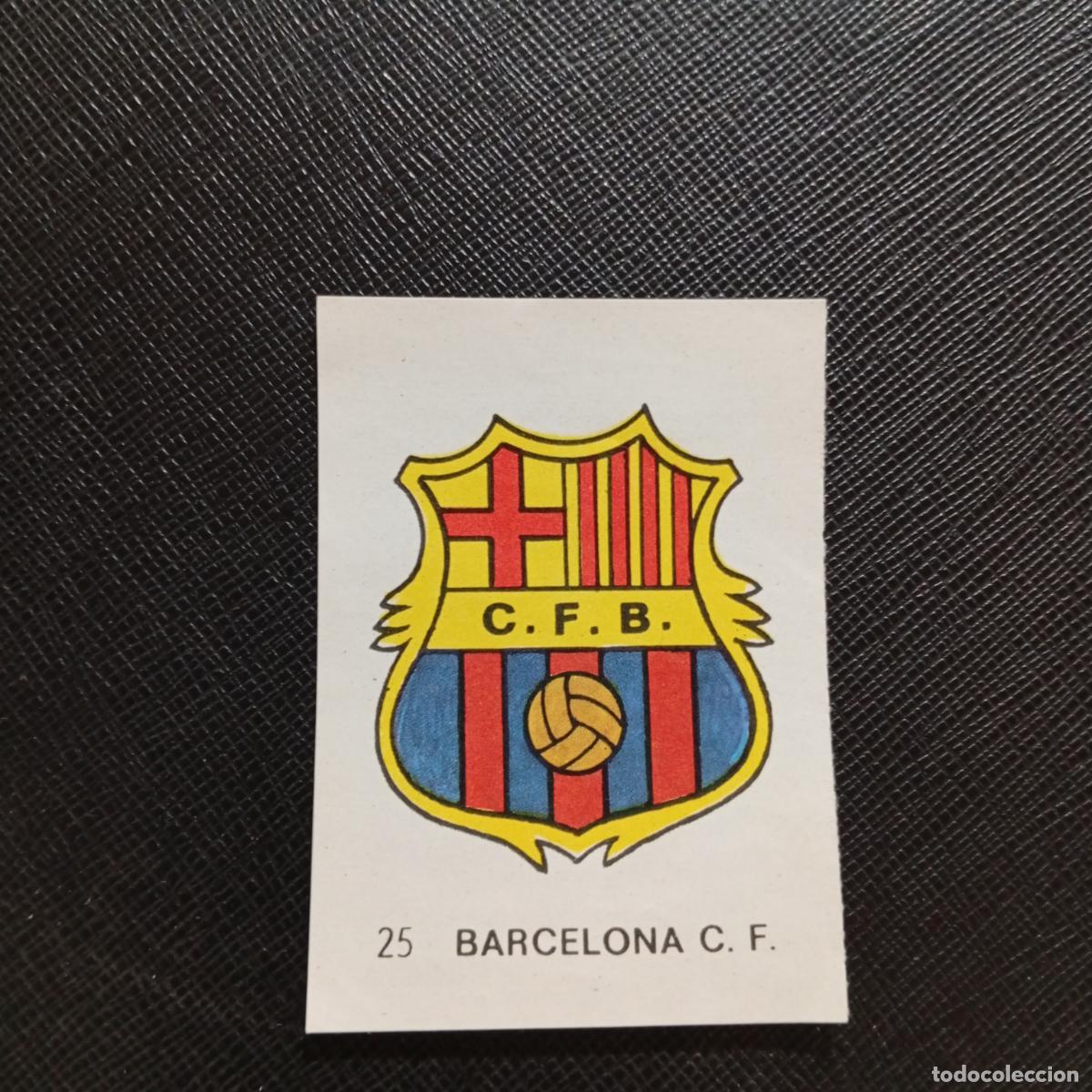 Cromos de f&uacute;tbol: 25 ESCUDO BARCELONA FRUTOS SECOS CHURRUCA 1967 1968 CROMO FUTBOL 67 68 - SIN PEGAR - A121 PG298