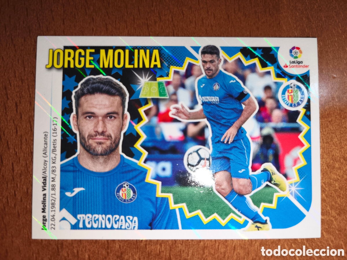 Cromos de f&uacute;tbol: Jorge Molina Brillante n&deg;15 liga este 18/19 Getafe