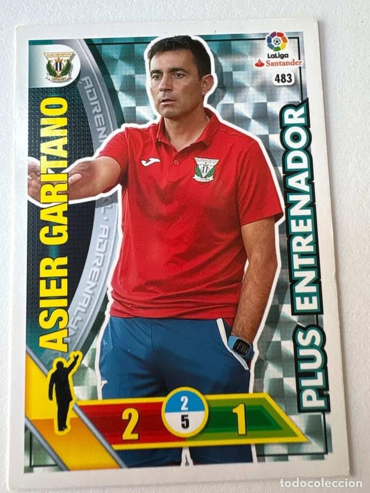 Cromos de f&uacute;tbol: Carta Asier Garitano Legan&eacute;s Entrenador 483 Adrenalyn 2016-17