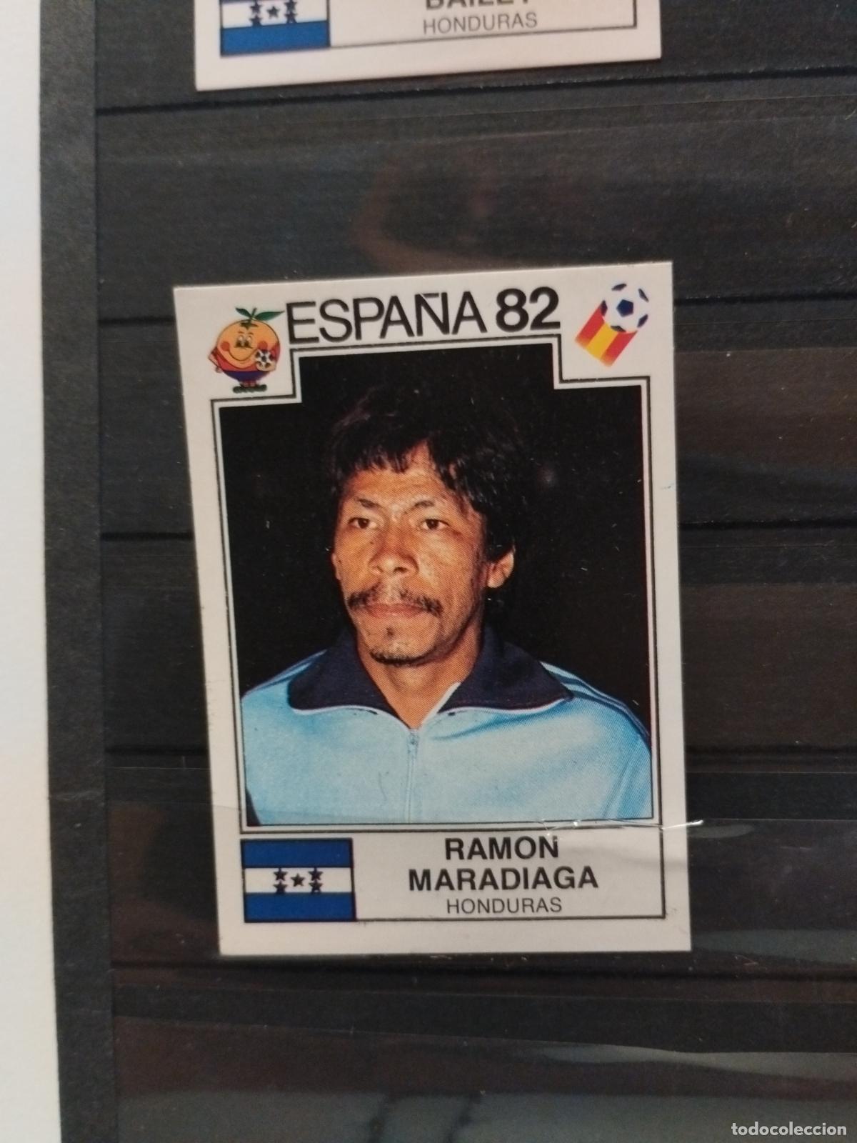 Cromos de f&uacute;tbol: MUNDIAL DE FUTBOL ESPA&Ntilde;A 82. PANINI. N&ordm; 356. RAMON MADARIAGA. HONDURAS.