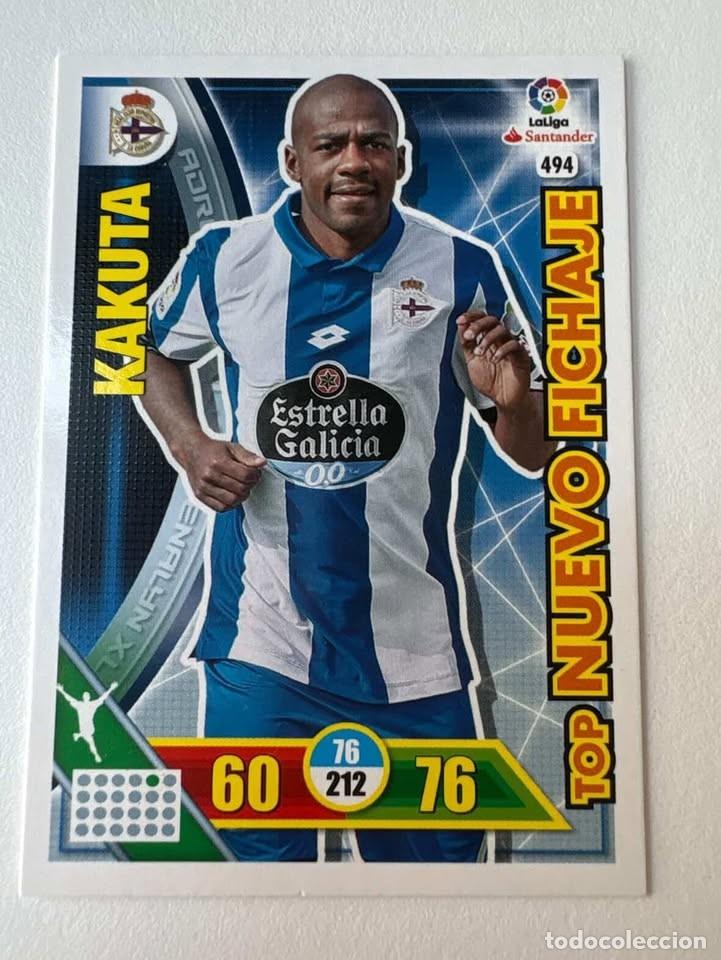 Cartes &agrave; collectionner de Football: Carta Kakuta Deportivo de La Coru&ntilde;a Top Nuevo Fichaje 494 Adrenalyn 2016-17