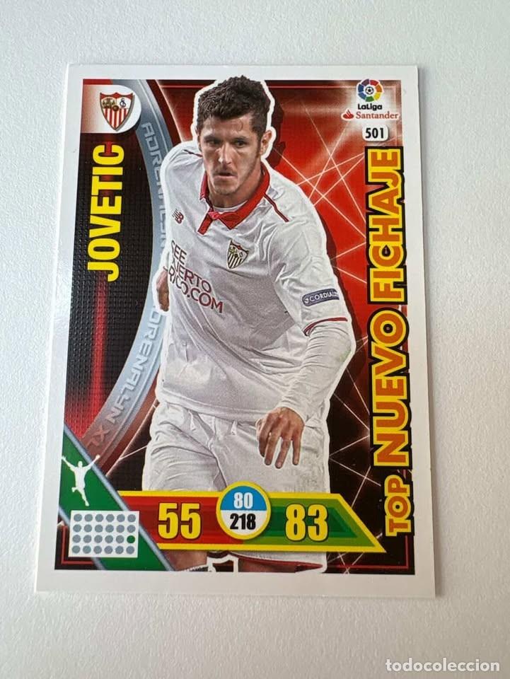 Cartes &agrave; collectionner de Football: Carta Jovetic Sevilla Top Nuevo Fichaje 501 Adrenalyn 2016-17