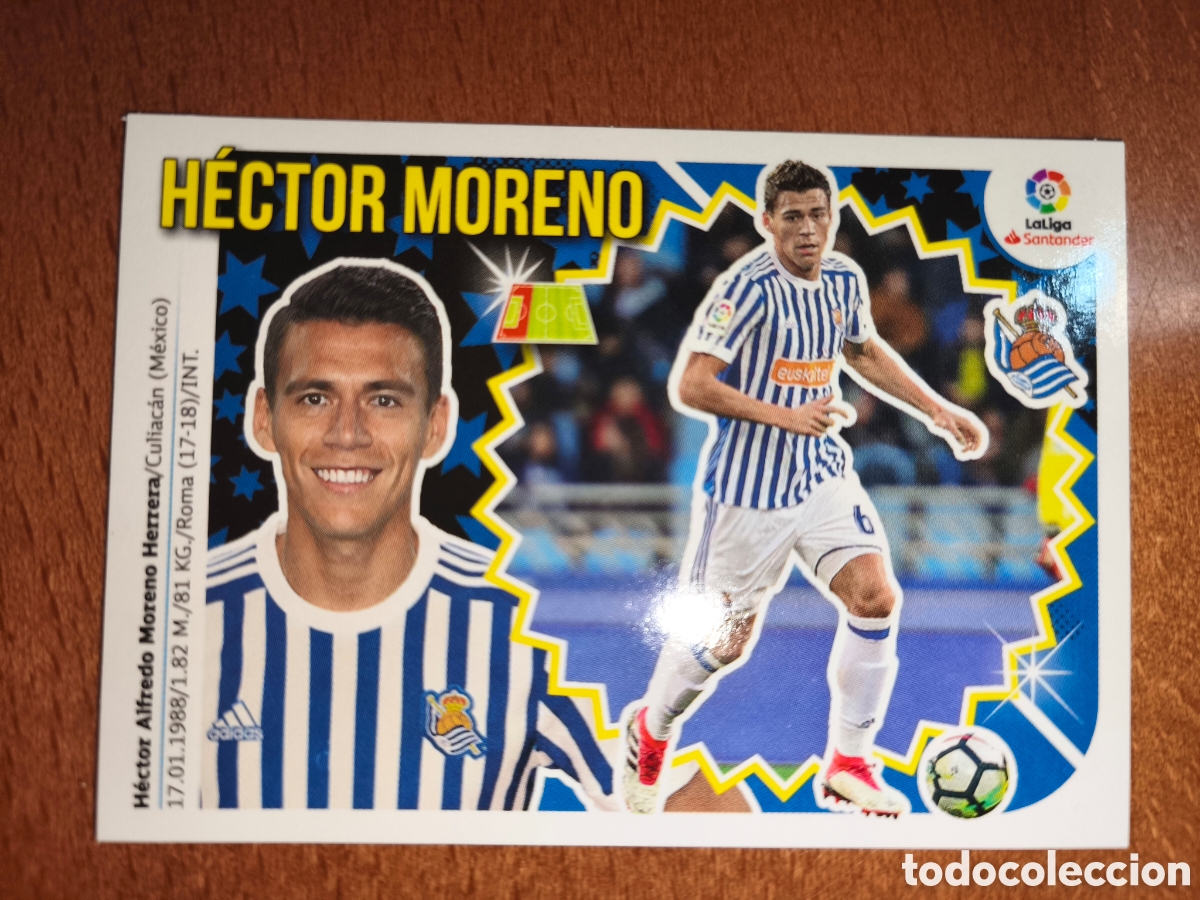 Cartes &agrave; collectionner de Football: H&eacute;ctor Moreno n&deg;6 liga este 18/19 Real Sociedad
