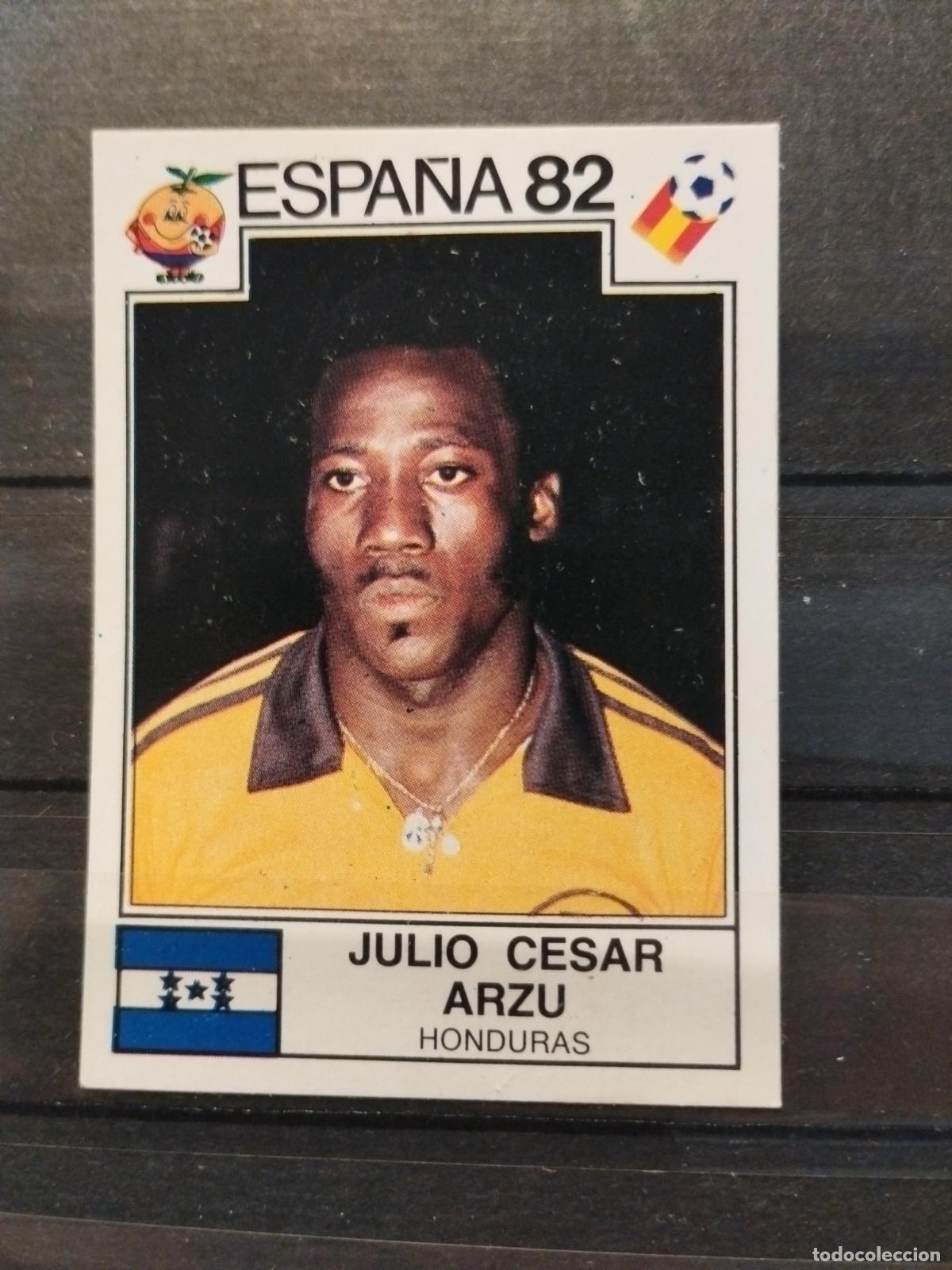 Cartes &agrave; collectionner de Football: MUNDIAL DE FUTBOL ESPA&Ntilde;A 82. PANINI. N&ordm; 348. JULIO CESAR ARZU. HONDURAS.