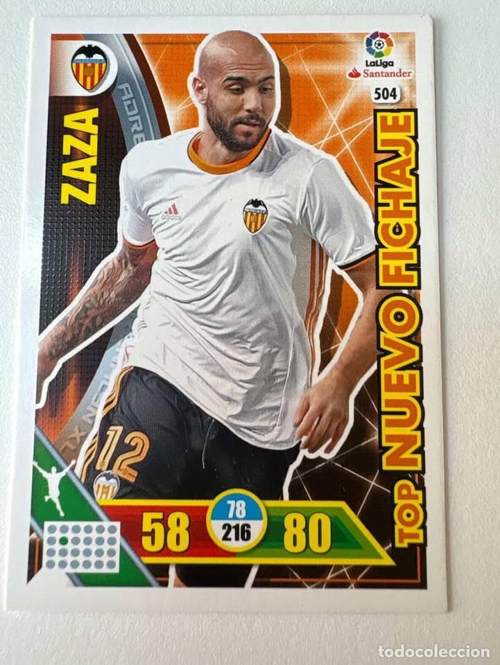 Cartes &agrave; collectionner de Football: Carta Zaza Valencia Top Nuevo Fichaje 504 Adrenalyn 2016-17