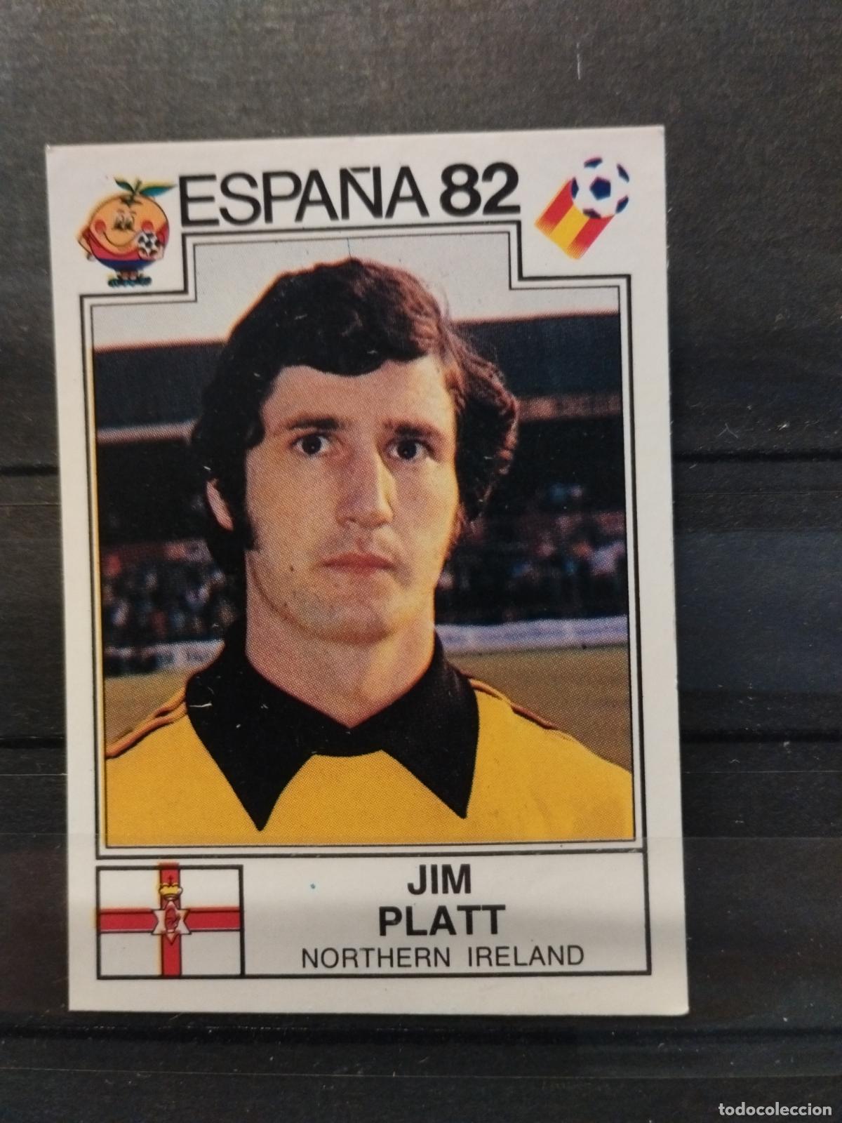 Cartes &agrave; collectionner de Football: MUNDIAL DE FUTBOL ESPA&Ntilde;A 82. PANINI. N&ordm; 345. JIM PLATT. IRLANDA DEL NORTE.