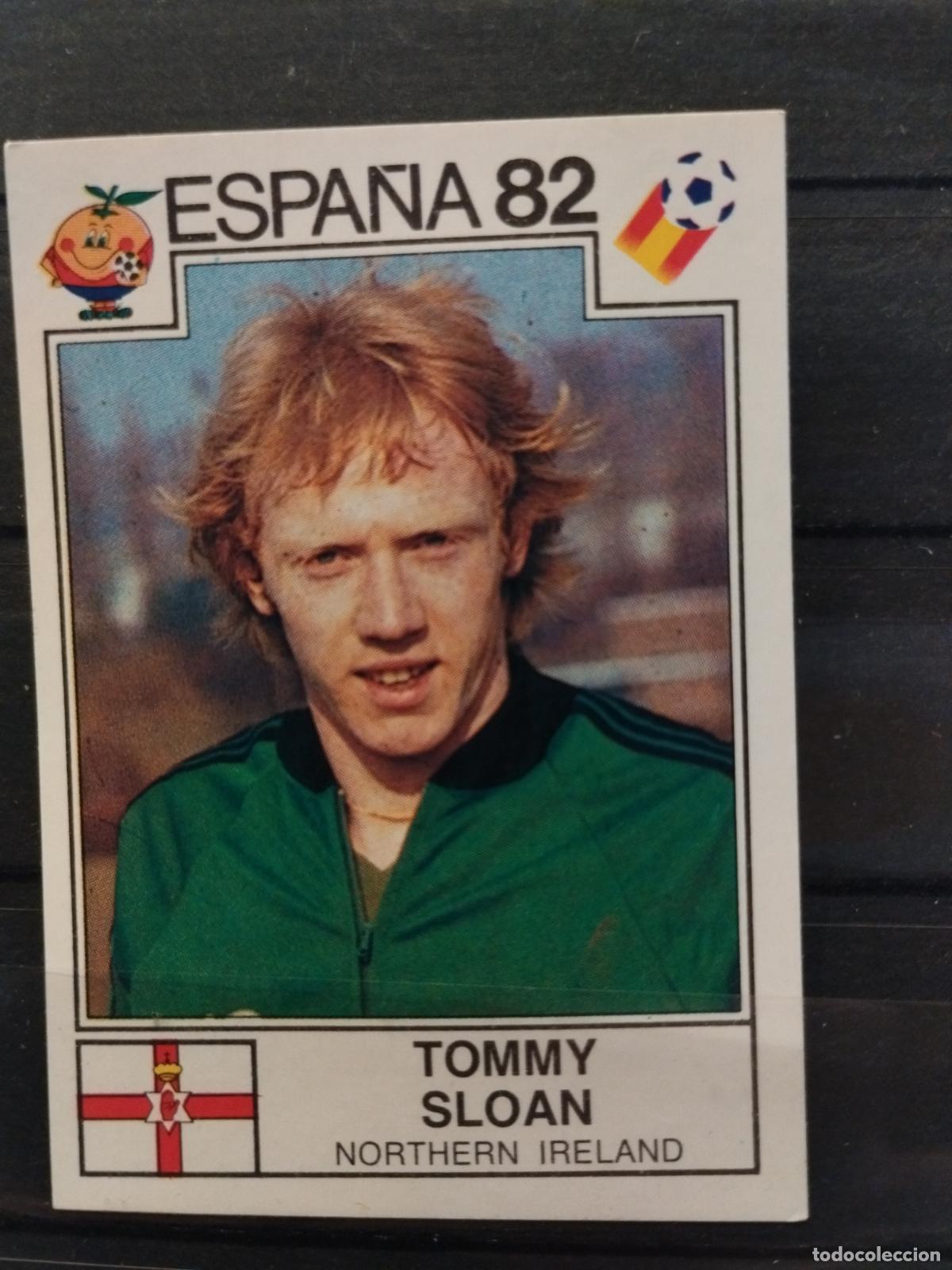 Cartes &agrave; collectionner de Football: MUNDIAL DE FUTBOL ESPA&Ntilde;A 82. PANINI. N&ordm; 344. TOMMY SLOAN. IRLANDA DEL NORTE.