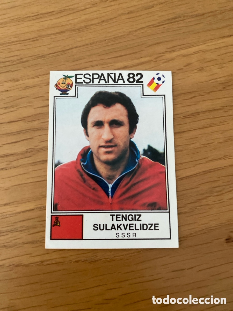 Cromos de f&uacute;tbol: Cromo panini mundial Espa&ntilde;a 82 n&uacute;mero 385 Sulakvelidze - Sticker album world cup Spain 1982