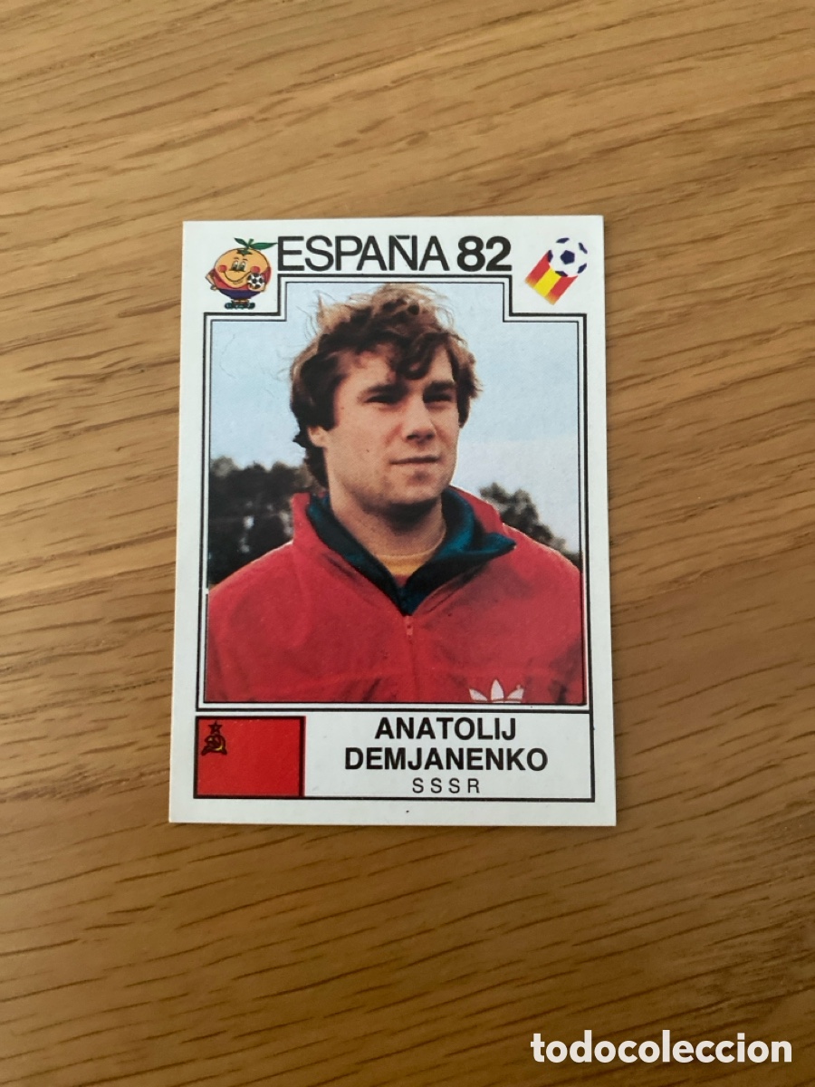 Cromos de f&uacute;tbol: Cromo panini mundial Espa&ntilde;a 82 n&uacute;mero 388 Demjanenko - Sticker album world cup Spain 1982 URSS