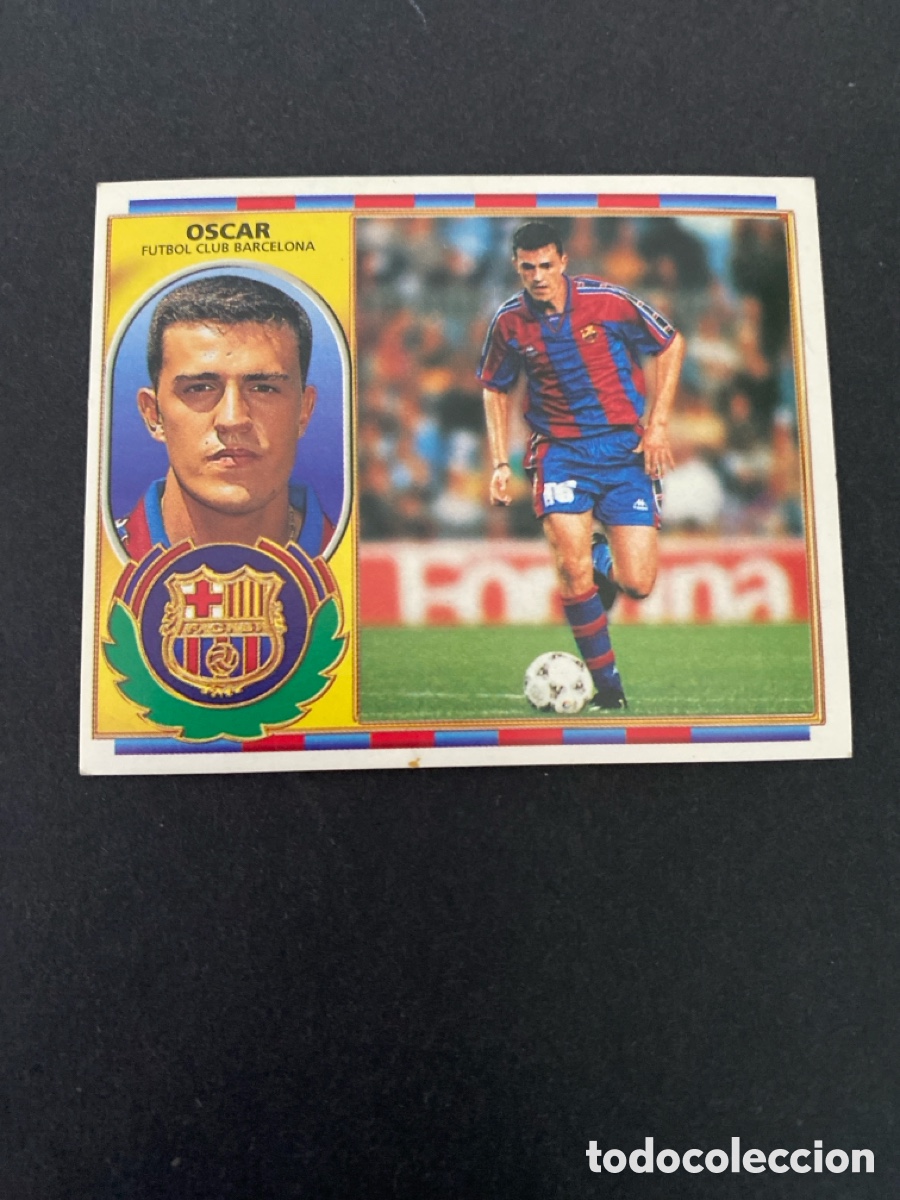 Cromos de f&uacute;tbol: Cromo liga 96/97 FC Barcelona nunca pegado