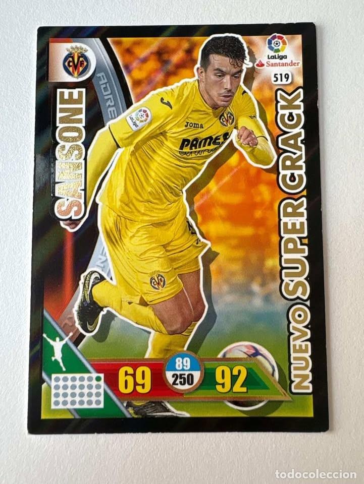 Cromos de f&uacute;tbol: Carta Sansone Villareal Nuevo Super Crack 519 Adrenalyn 2016-17