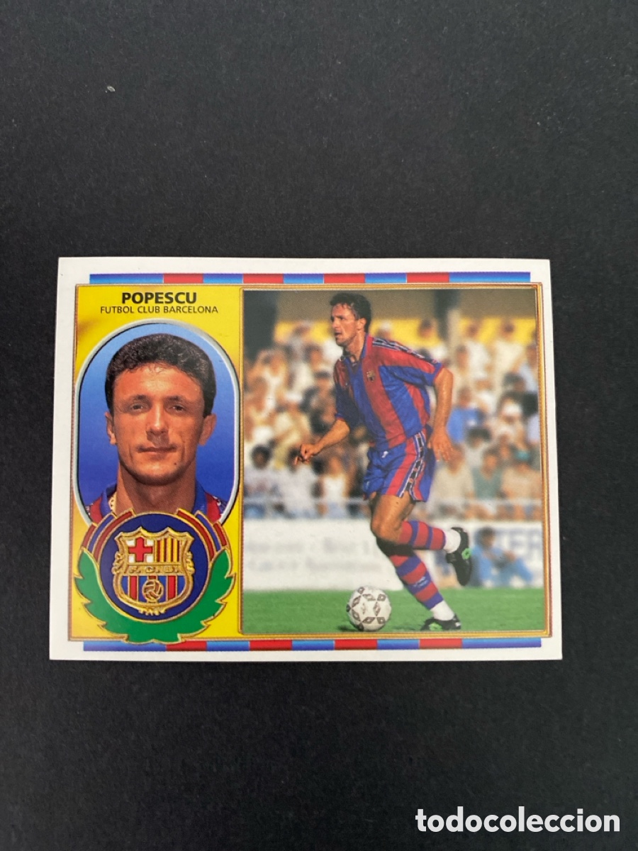 Cromos de f&uacute;tbol: Cromo liga 96/97 FC Barcelona nunca pegado