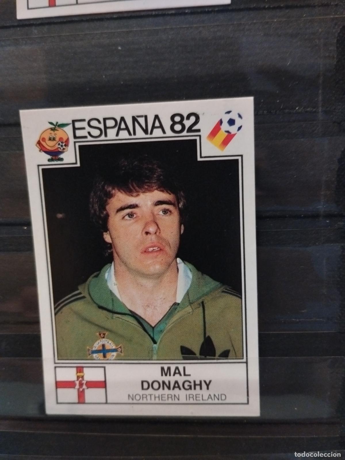 Cromos de f&uacute;tbol: MUNDIAL DE FUTBOL ESPA&Ntilde;A 82. PANINI. N&ordm; 335. MAL DONAGHY. IRLANDA DEL NORTE.