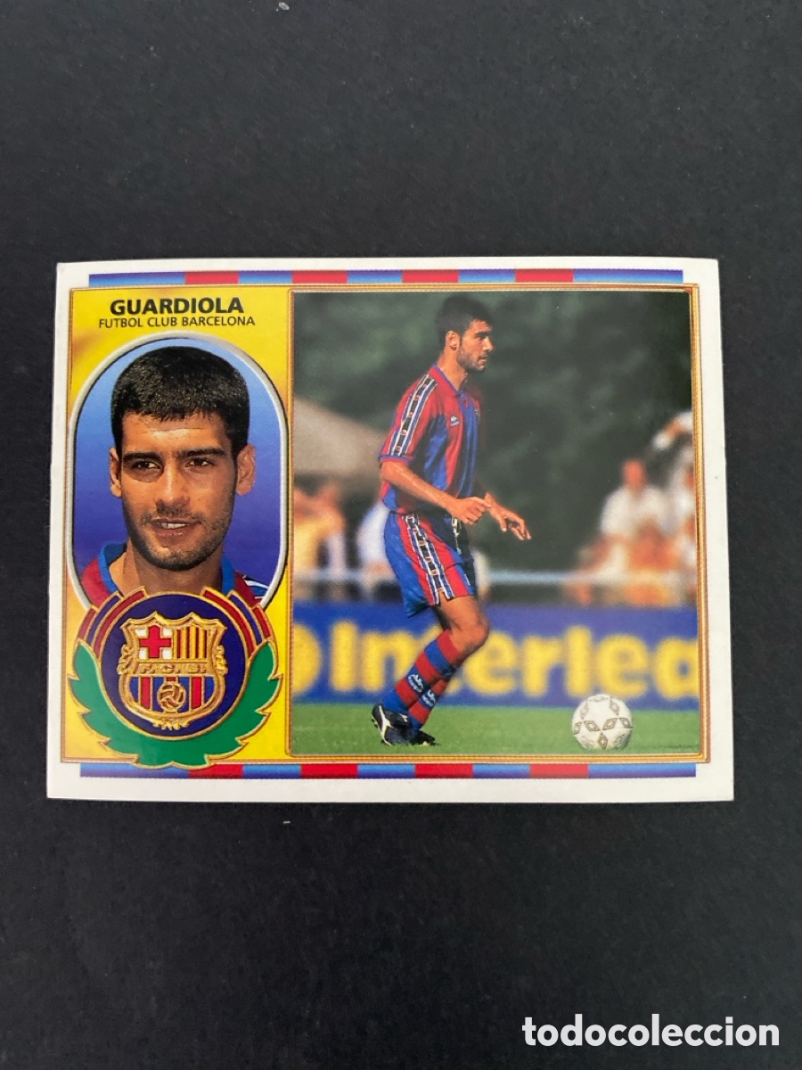 Cromos de f&uacute;tbol: Cromo liga 96/97 FC Barcelona nunca pegado