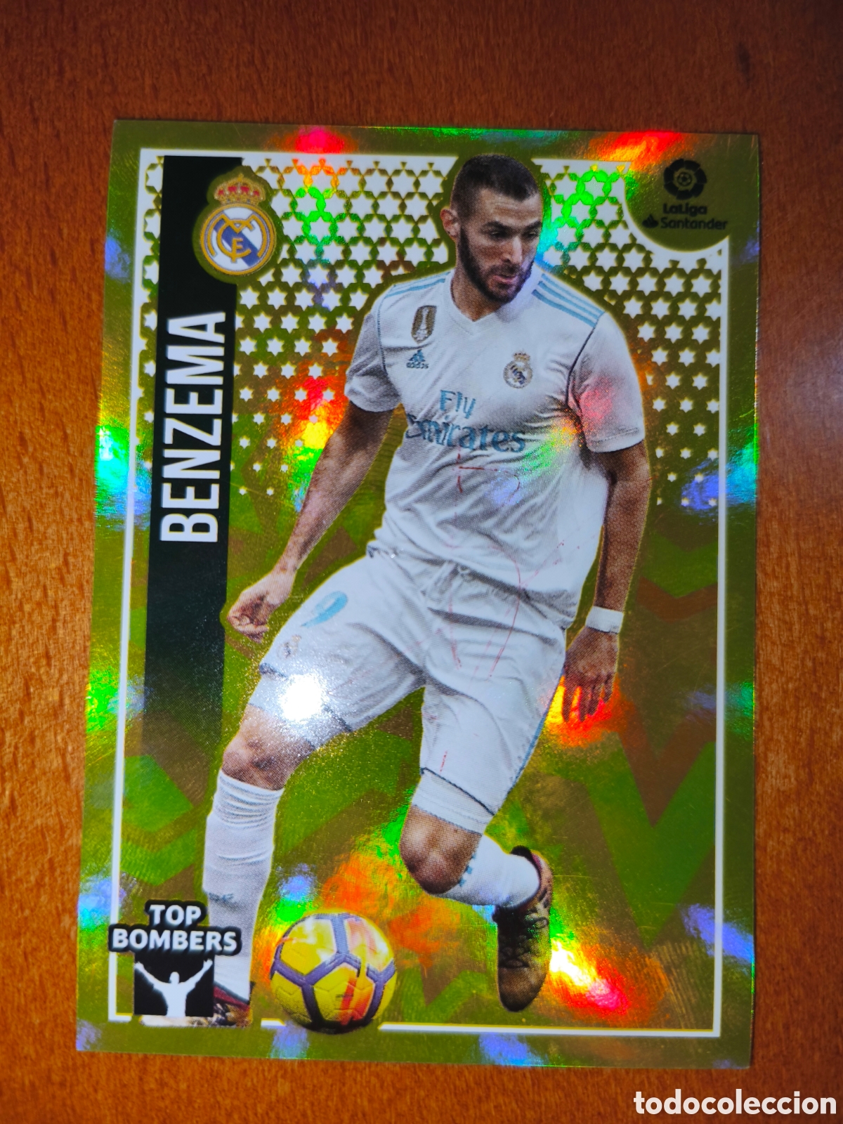 Cromos de f&uacute;tbol: Benzema TOP BOMBERS n&deg;5 liga este 18/19 Real Madrid