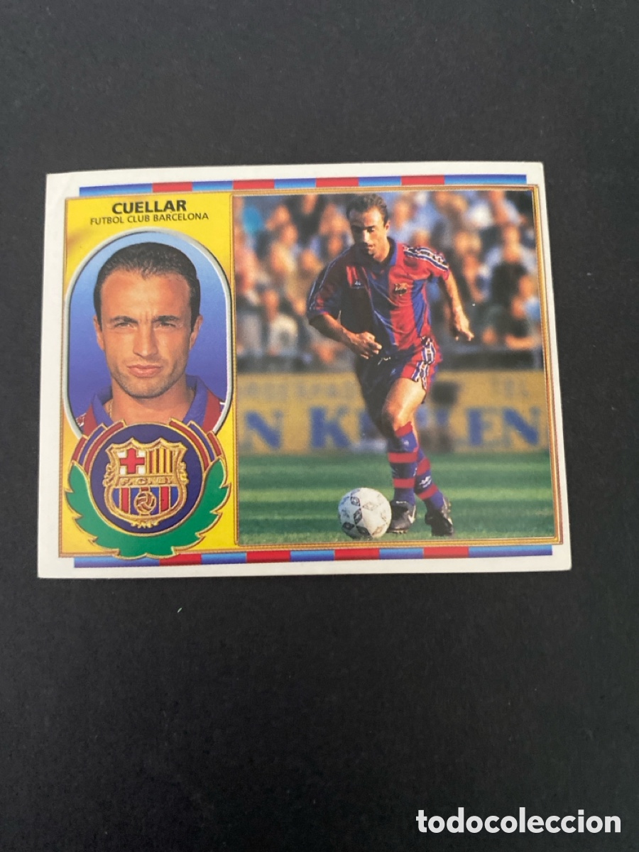 Cromos de f&uacute;tbol: Cromo liga 96/97 FC Barcelona nunca pegado