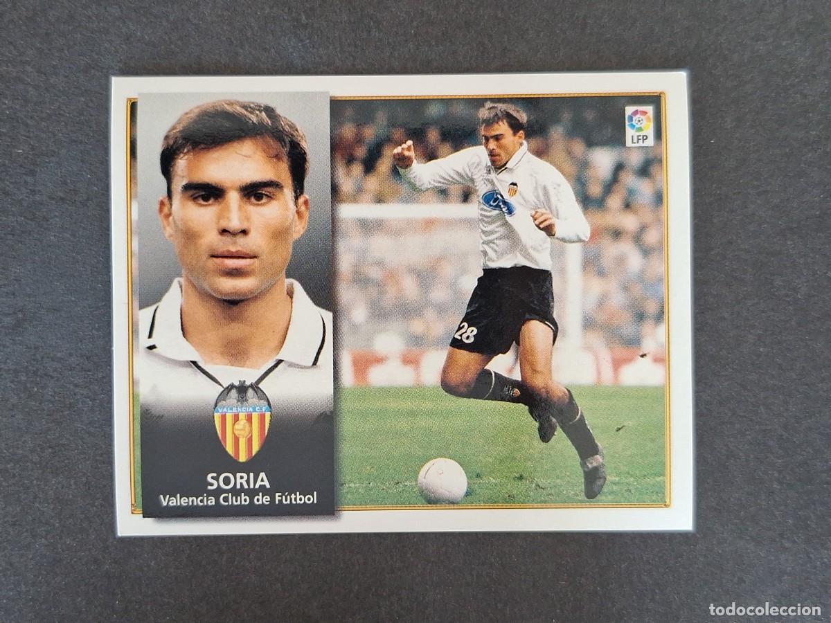 Cromos de f&uacute;tbol: L4 SORIA VALENCIA C. F. LIGA ESTE 1998 1999 98 99 NUNCA PEGADO SIN PEGAR
