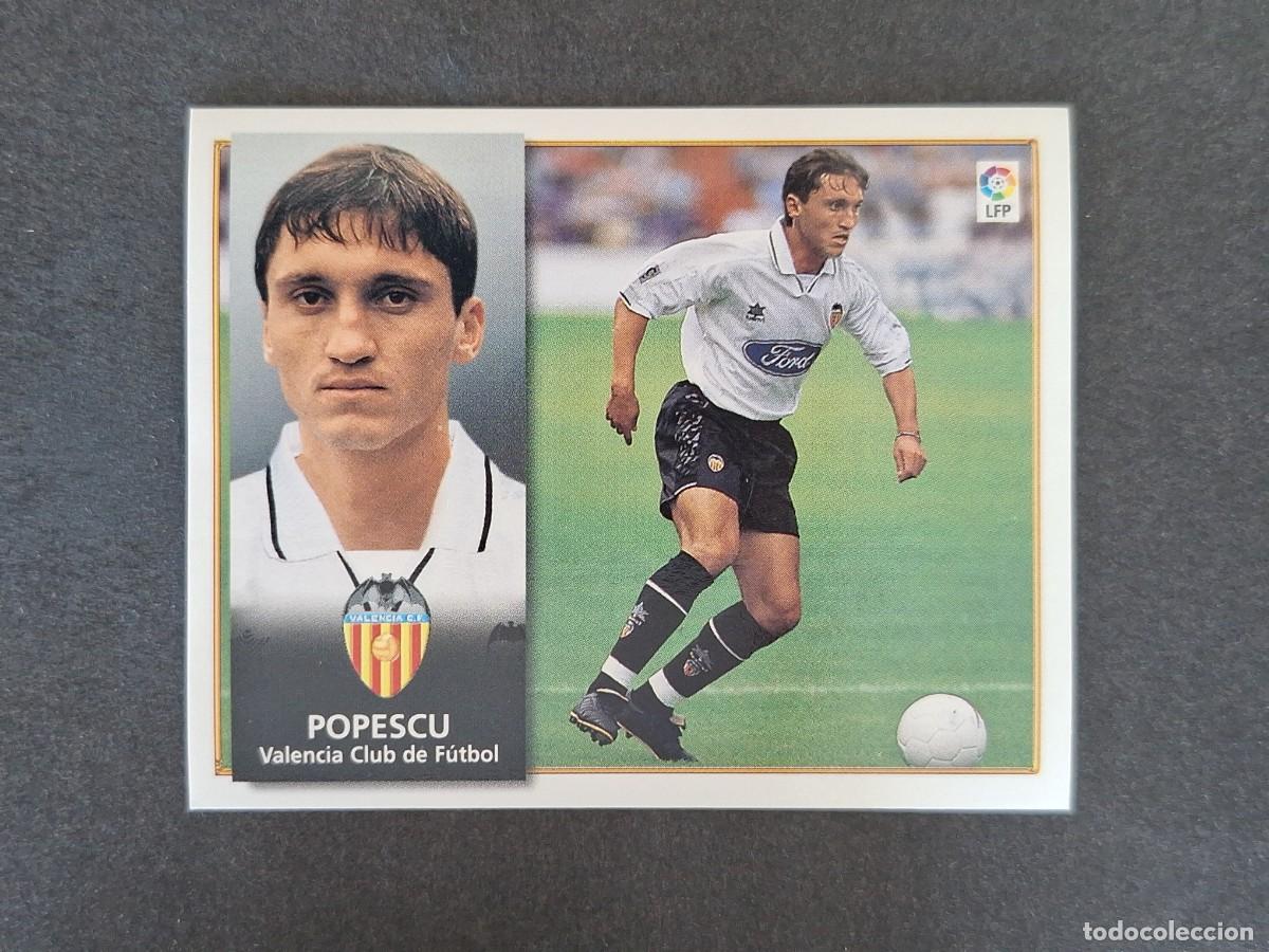 Cromos de f&uacute;tbol: L4 POPESCU VALENCIA C. F. LIGA ESTE 1998 1999 98 99 NUNCA PEGADO SIN PEGAR