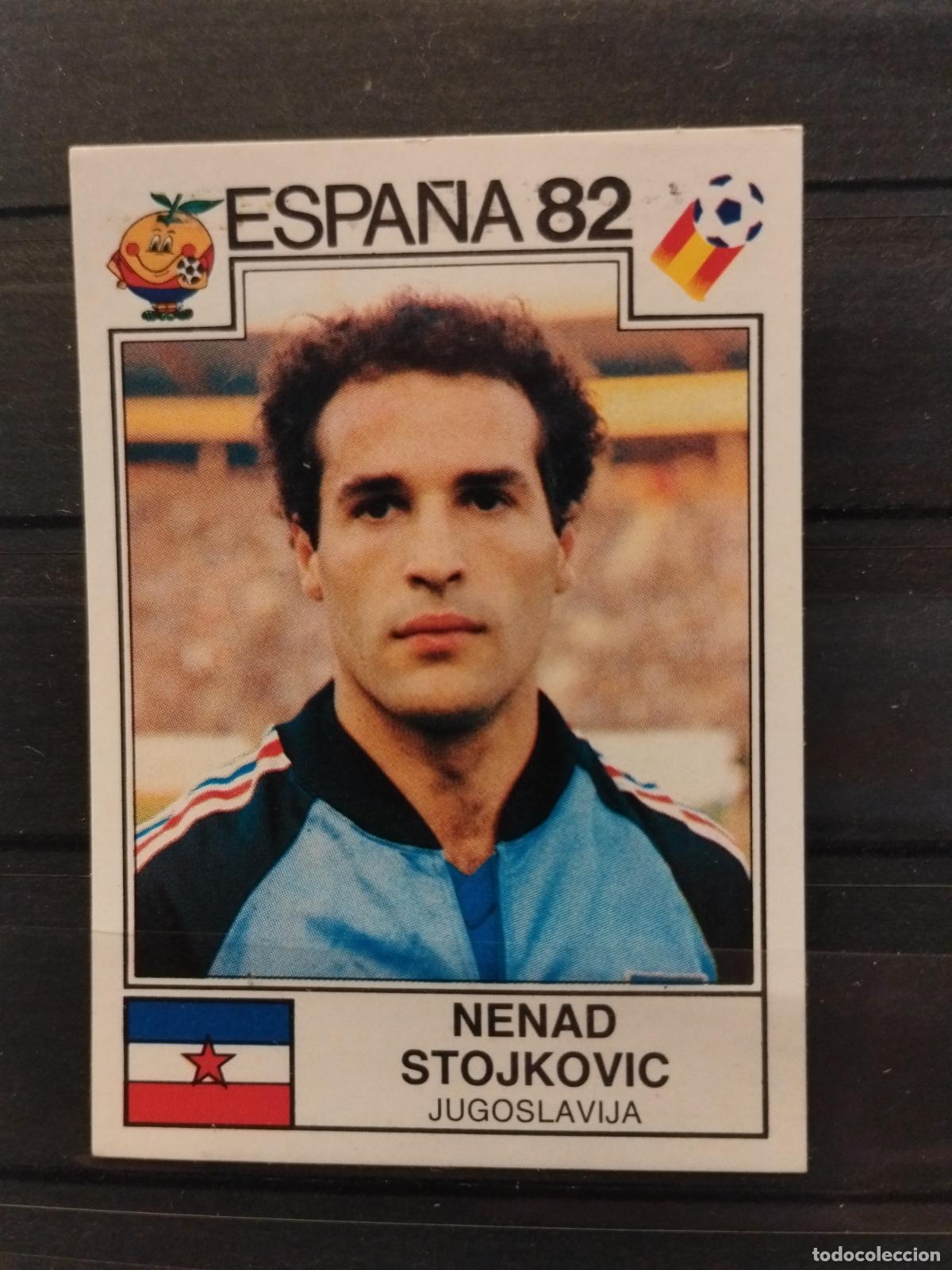 Cromos de f&uacute;tbol: MUNDIAL DE FUTBOL ESPA&Ntilde;A 82. PANINI. N&ordm; 316. NENAD STOJKOVIC. YUGOSLAVIA.
