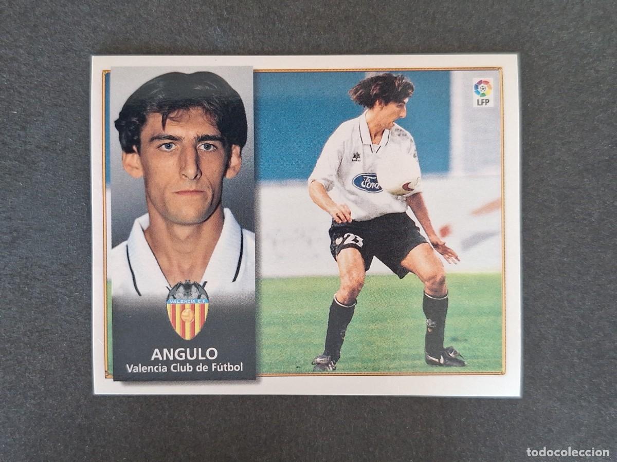 Cromos de f&uacute;tbol: L4 ANGULO VALENCIA C. F. LIGA ESTE 1998 1999 98 99 NUNCA PEGADO SIN PEGAR