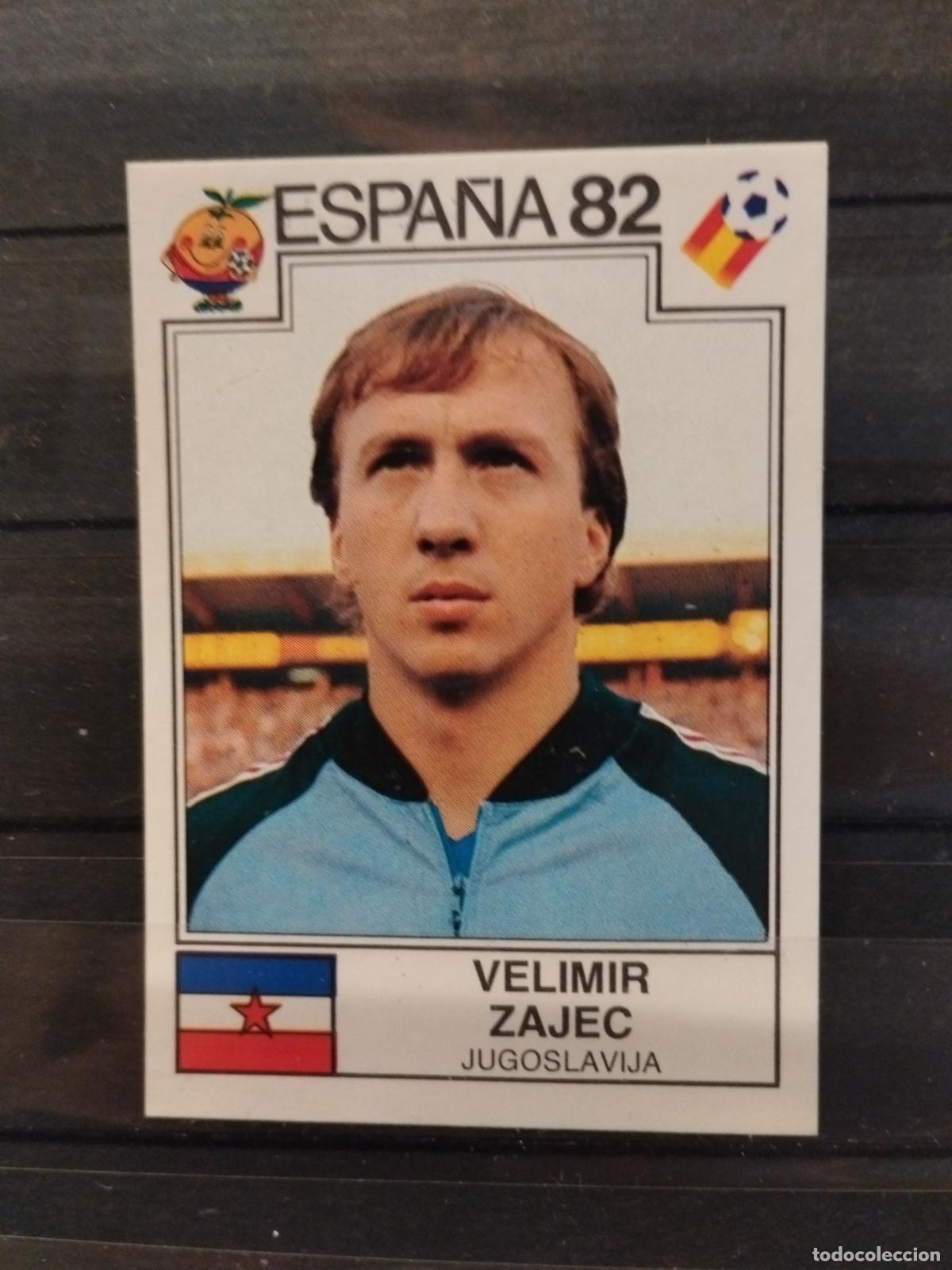Cromos de f&uacute;tbol: MUNDIAL DE FUTBOL ESPA&Ntilde;A 82. PANINI. N&ordm; 315. VELIMIR ZAJEC. YUGOSLAVIA.