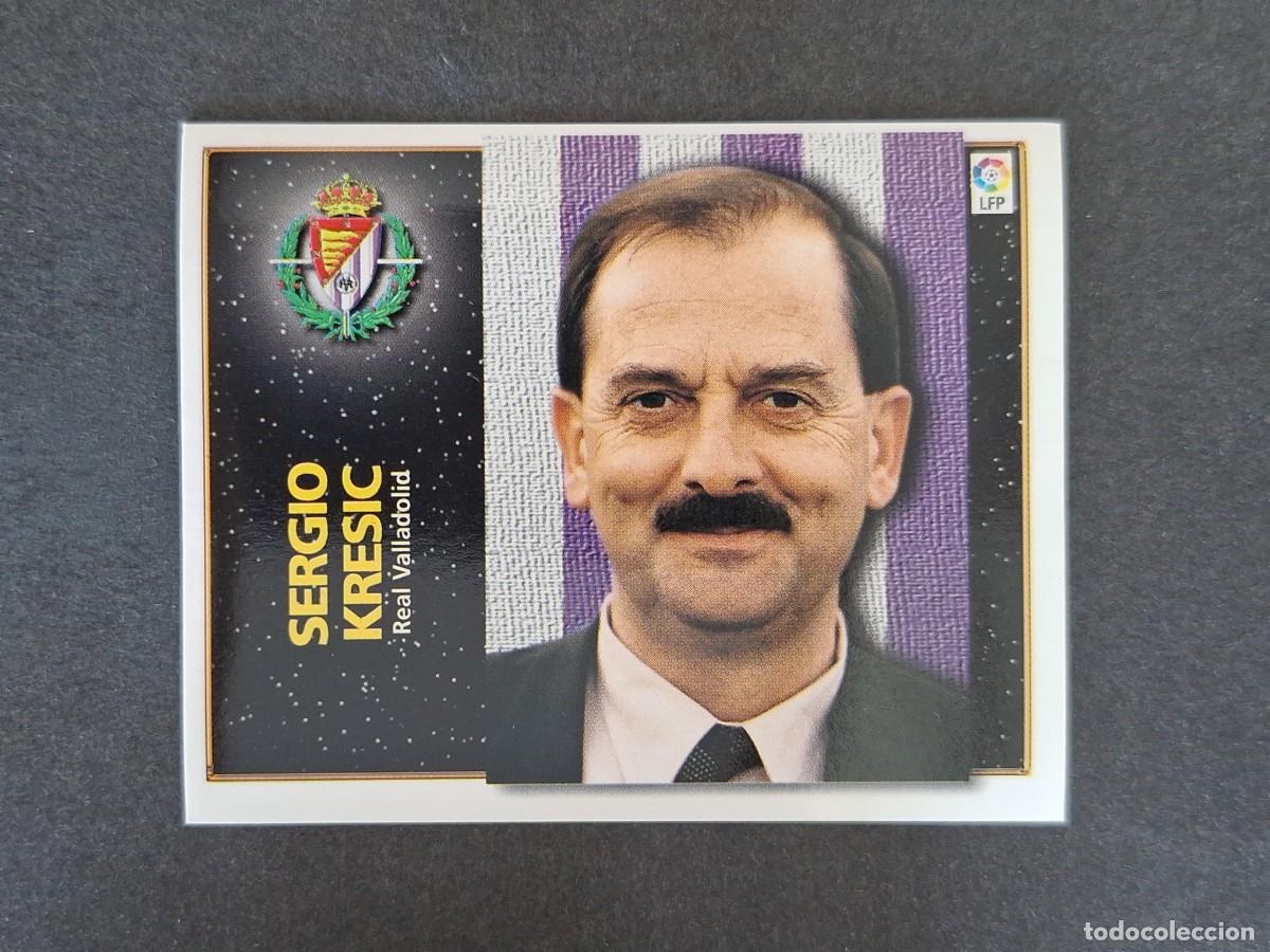 Cromos de f&uacute;tbol: L4 SERGIO KRESIC ENTRENADOR REAL VALLADOLID LIGA ESTE 1998 1999 98 99 NUNCA PEGADO SIN PEGAR