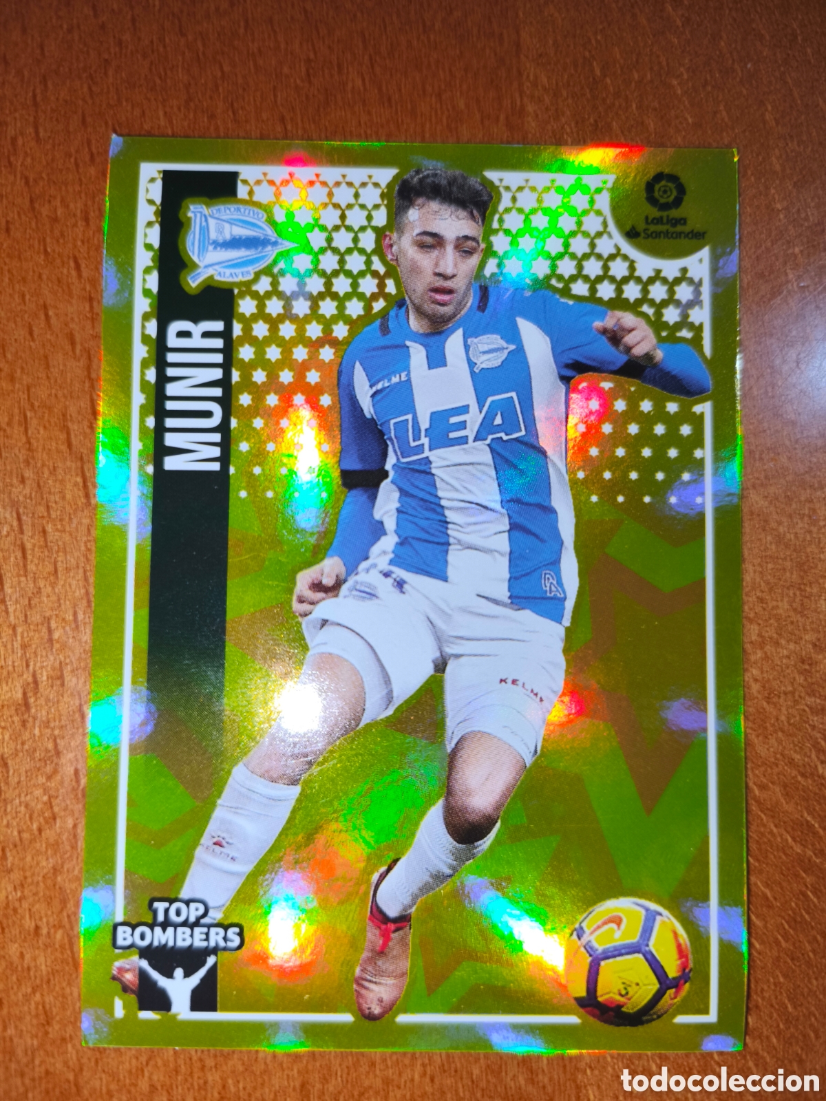 Cromos de f&uacute;tbol: Munir TOP BOMBERS n&deg;16 liga este 18/19 Deportivo Alav&eacute;s