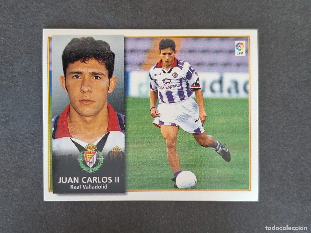 Cromos de f&uacute;tbol: L4 JUAN CARLOS II REAL VALLADOLID LIGA ESTE 1998 1999 98 99 NUNCA PEGADO SIN PEGAR