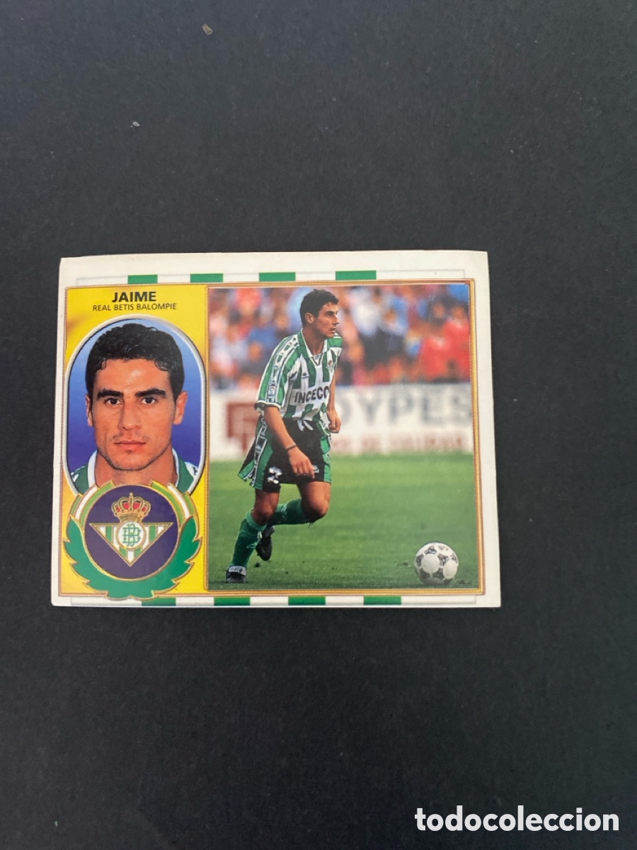 Cromos de f&uacute;tbol: Cromo liga 96/97 R Betis nunca pegado