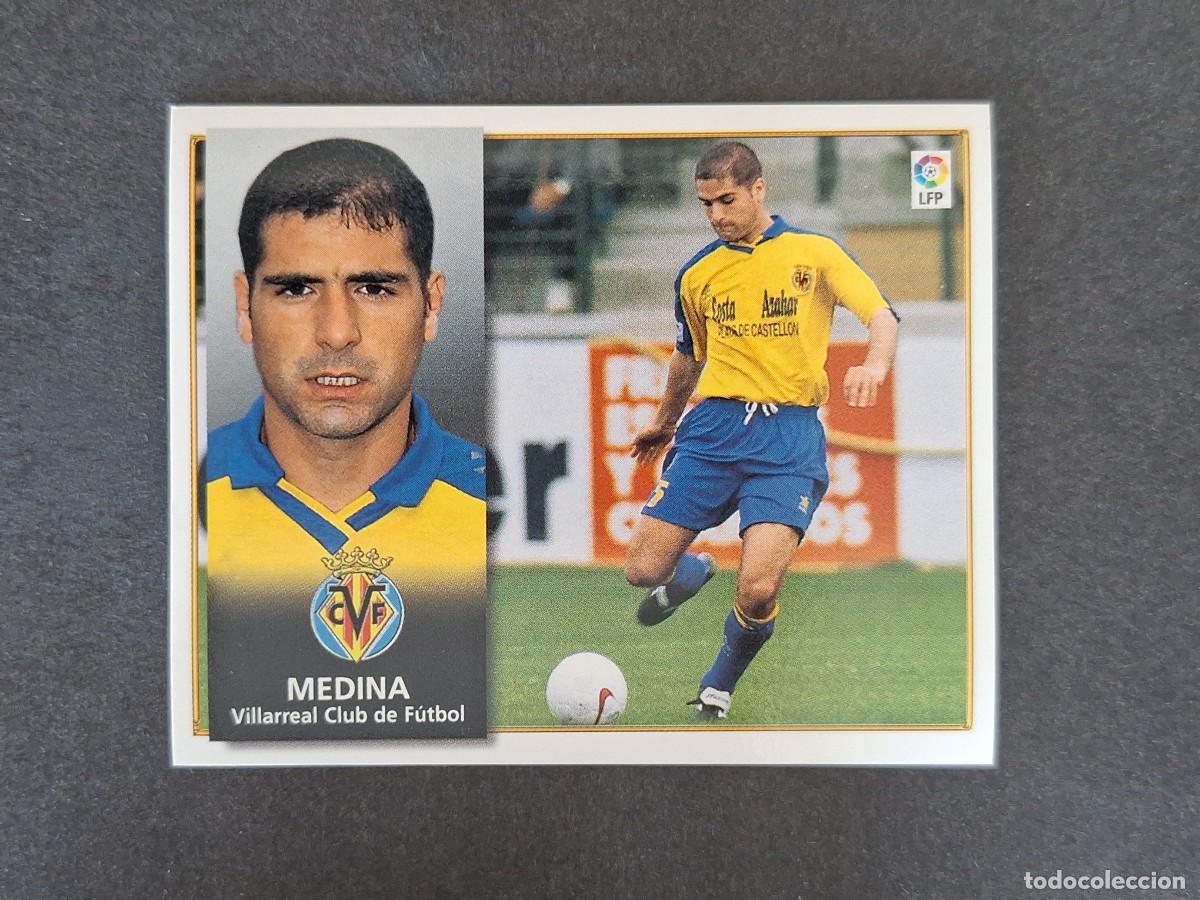 Cromos de f&uacute;tbol: L4 MEDINA VILLARREAL C. F. LIGA ESTE 1998 1999 98 99 NUNCA PEGADO SIN PEGAR