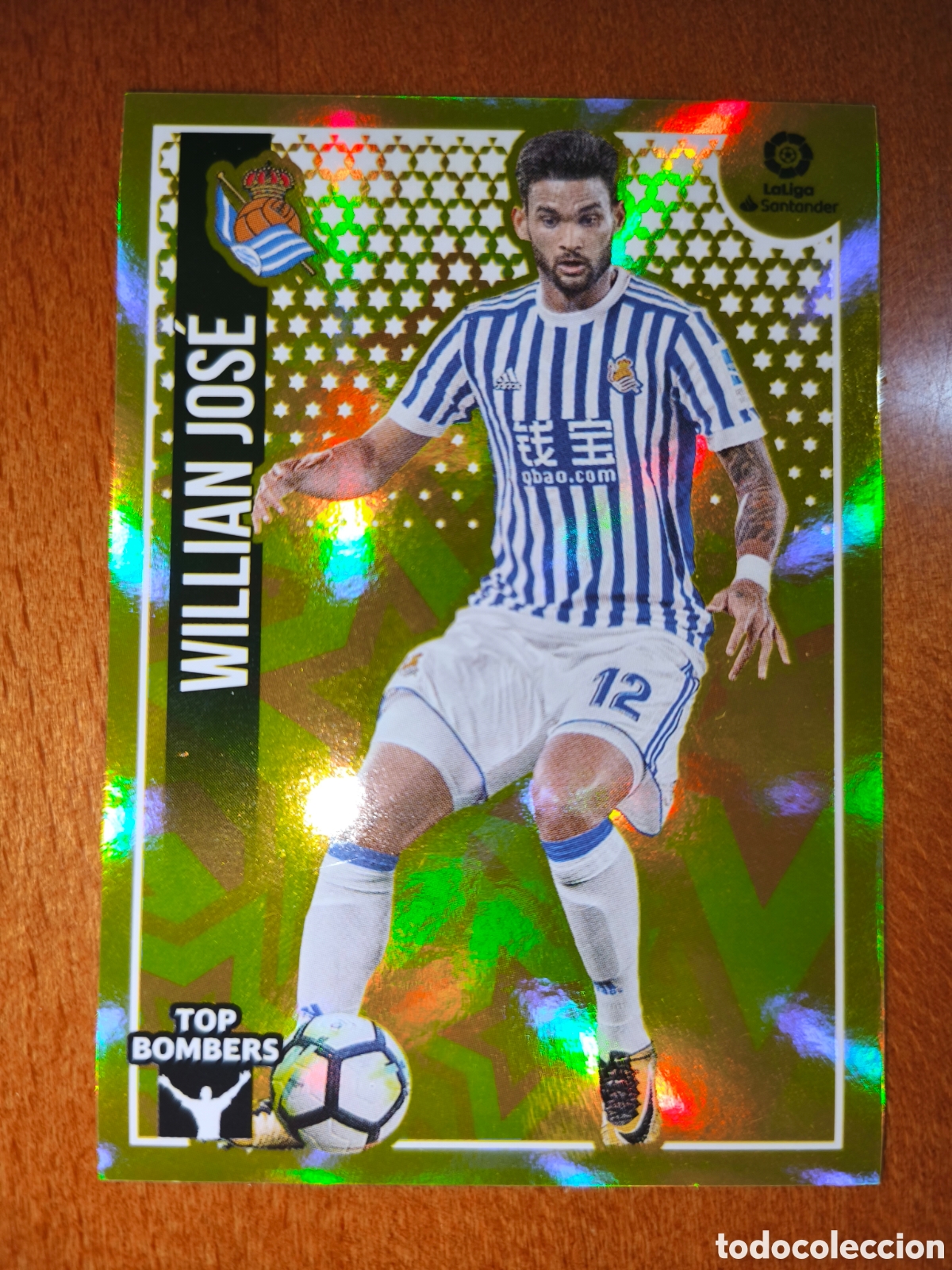 Cromos de f&uacute;tbol: Willian Jos&eacute; TOP BOMBERS n&deg;26 liga este 18/19 Real Sociedad