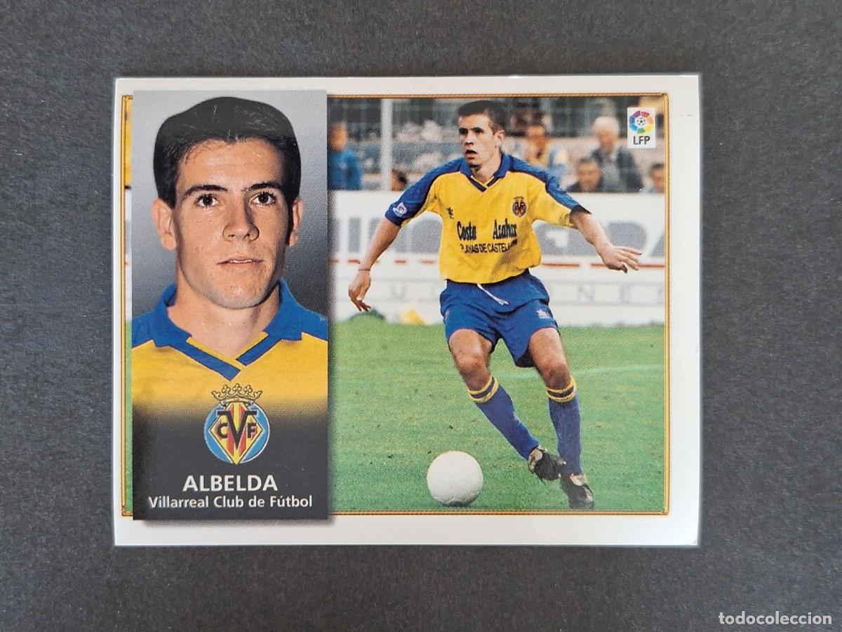 Cromos de f&uacute;tbol: L4 ALBELDA VILLARREAL C. F. LIGA ESTE 1998 1999 98 99 NUNCA PEGADO SIN PEGAR