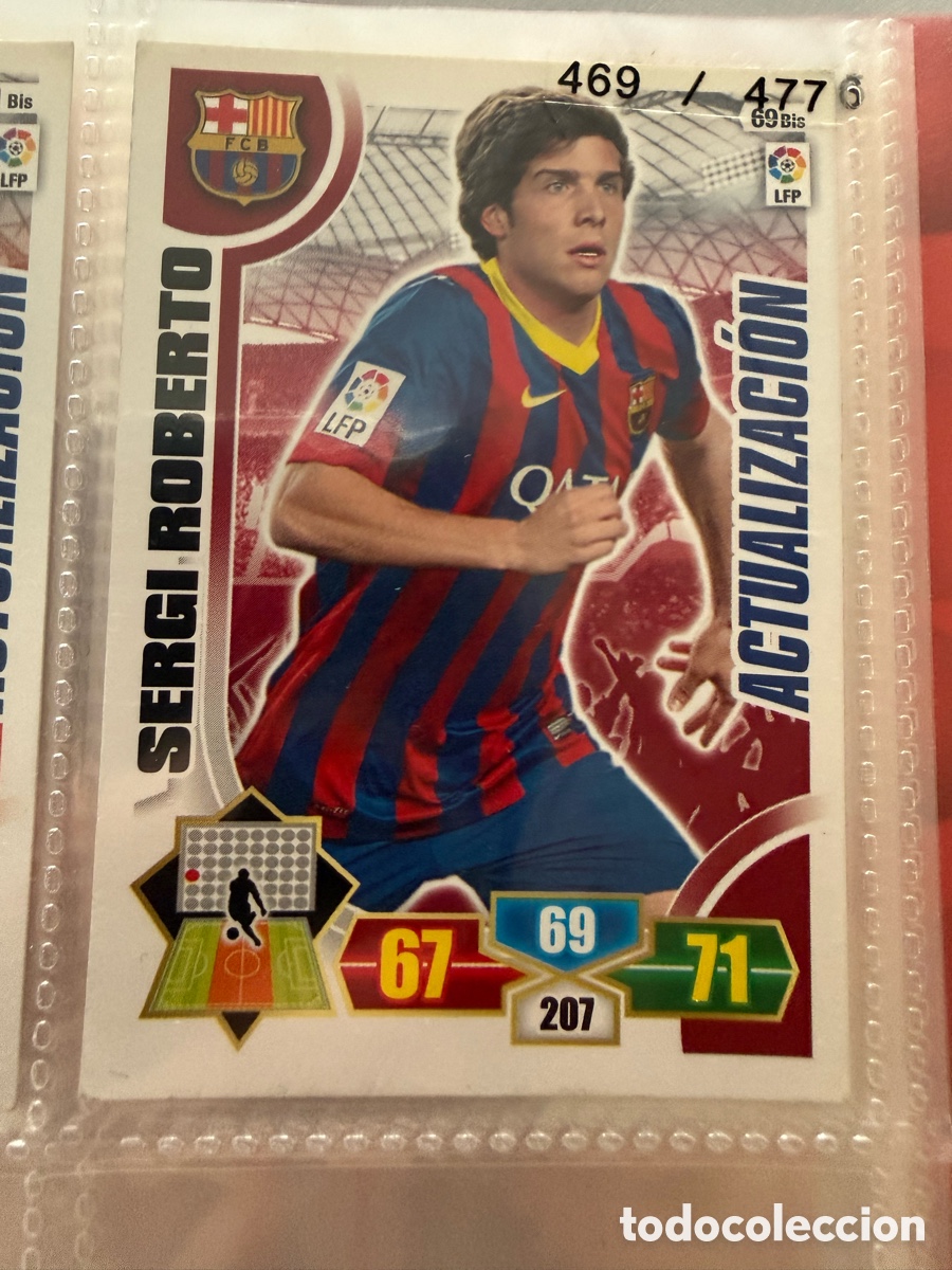 Cromos de f&uacute;tbol: Adrenalyn XL. 2013-14. SERGI ROBERTO ( Barcelona) ACTUALIZACI&Oacute;N