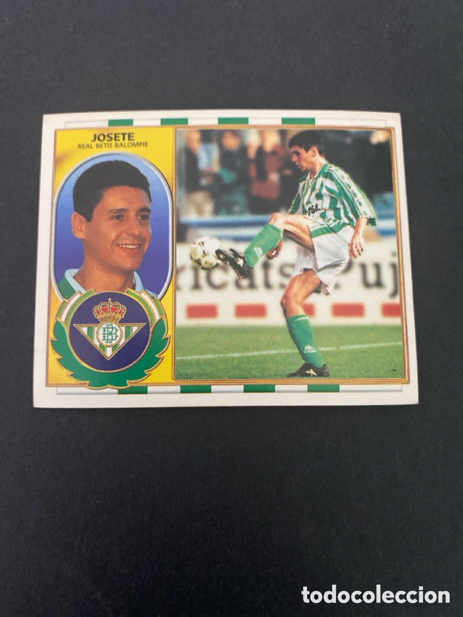 Cromos de f&uacute;tbol: Cromo liga 96/97 R Betis nunca pegado