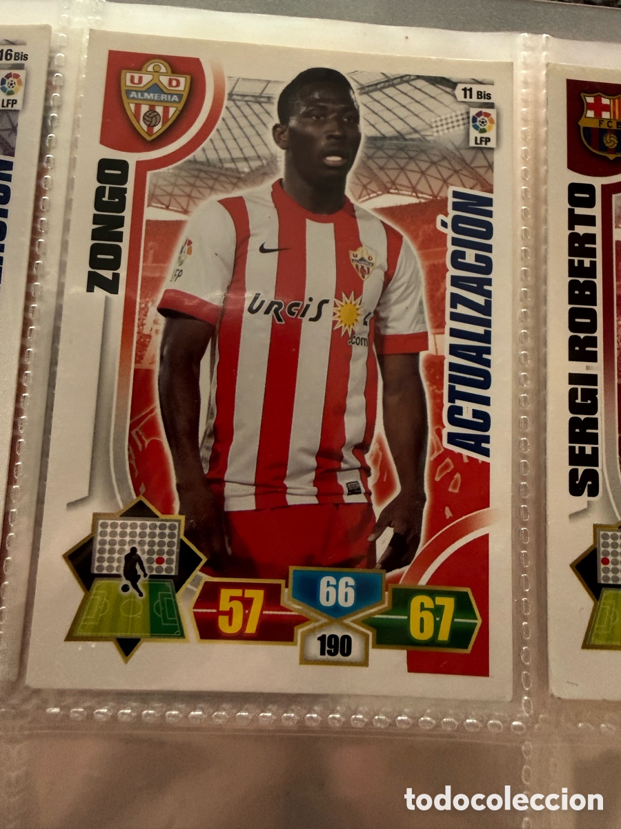 Cromos de f&uacute;tbol: Adrenalyn XL 2013-14. ZONGO ( Granada) ACTUALIZACI&Oacute;N