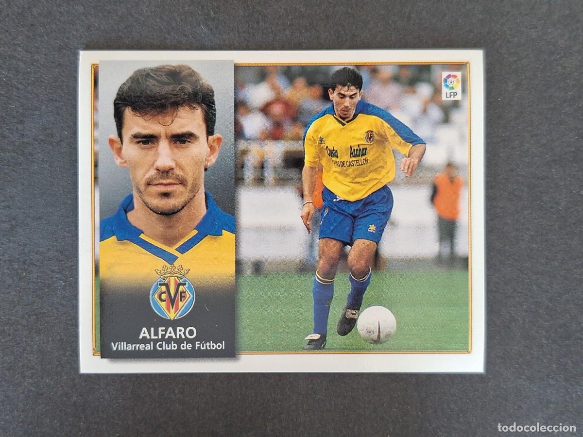 Cromos de f&uacute;tbol: L4 ALFARO VILLARREAL C. F. LIGA ESTE 1998 1999 98 99 NUNCA PEGADO SIN PEGAR