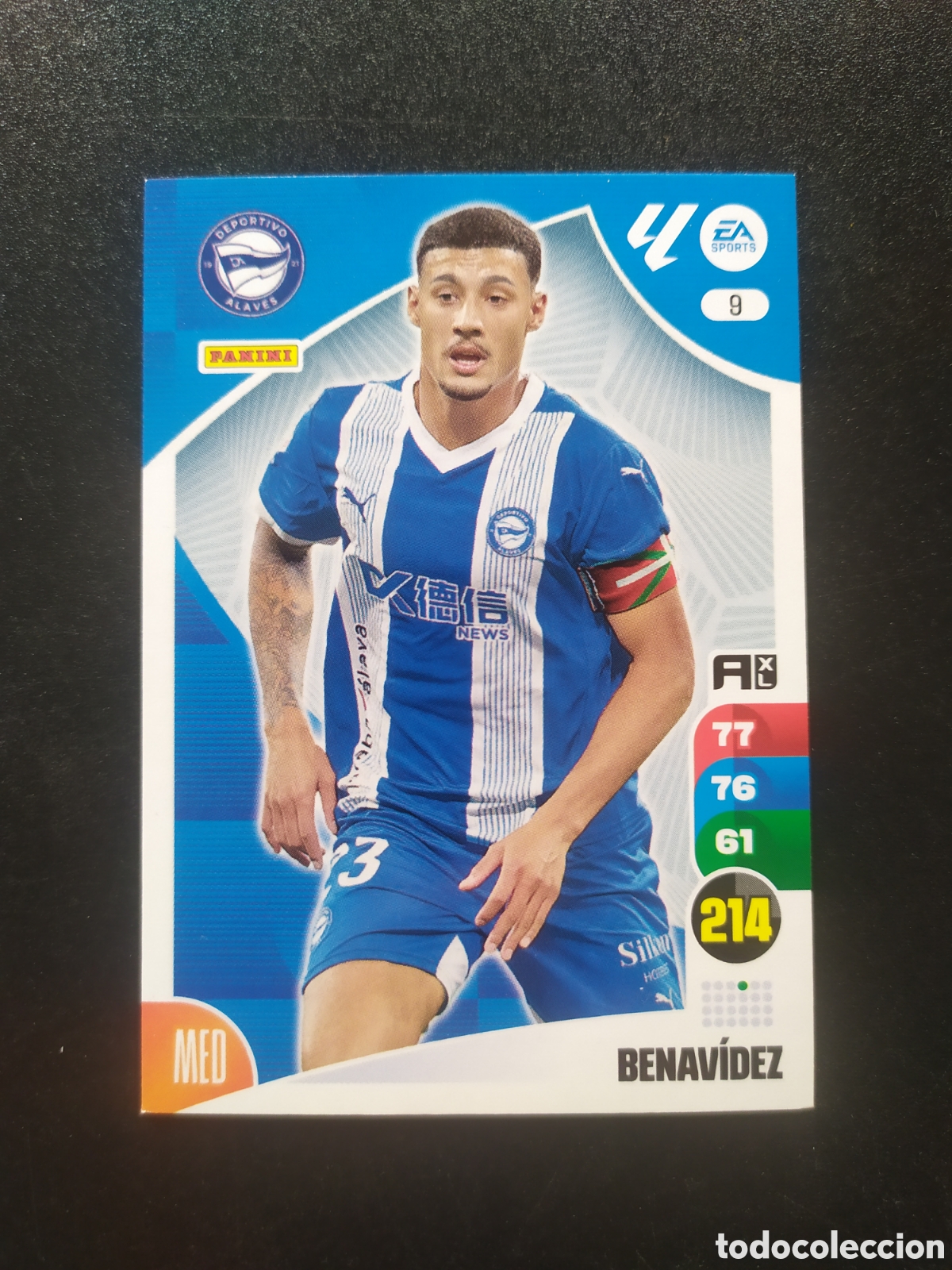 Cromos de f&uacute;tbol: Adrenalyn 2024 2025 24 25 panini Benavidez n&deg; 9 Alaves