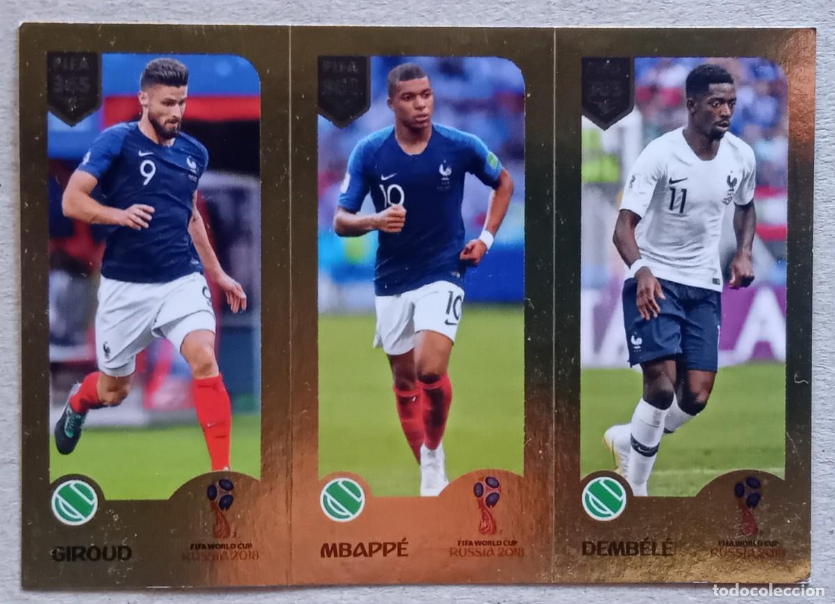 Cromos de f&uacute;tbol: Figurina Panini 2019 Cromo Fifa 365 2018-19 Giroud Mbapp&eacute; Dembel&eacute; France n 432 World Cup