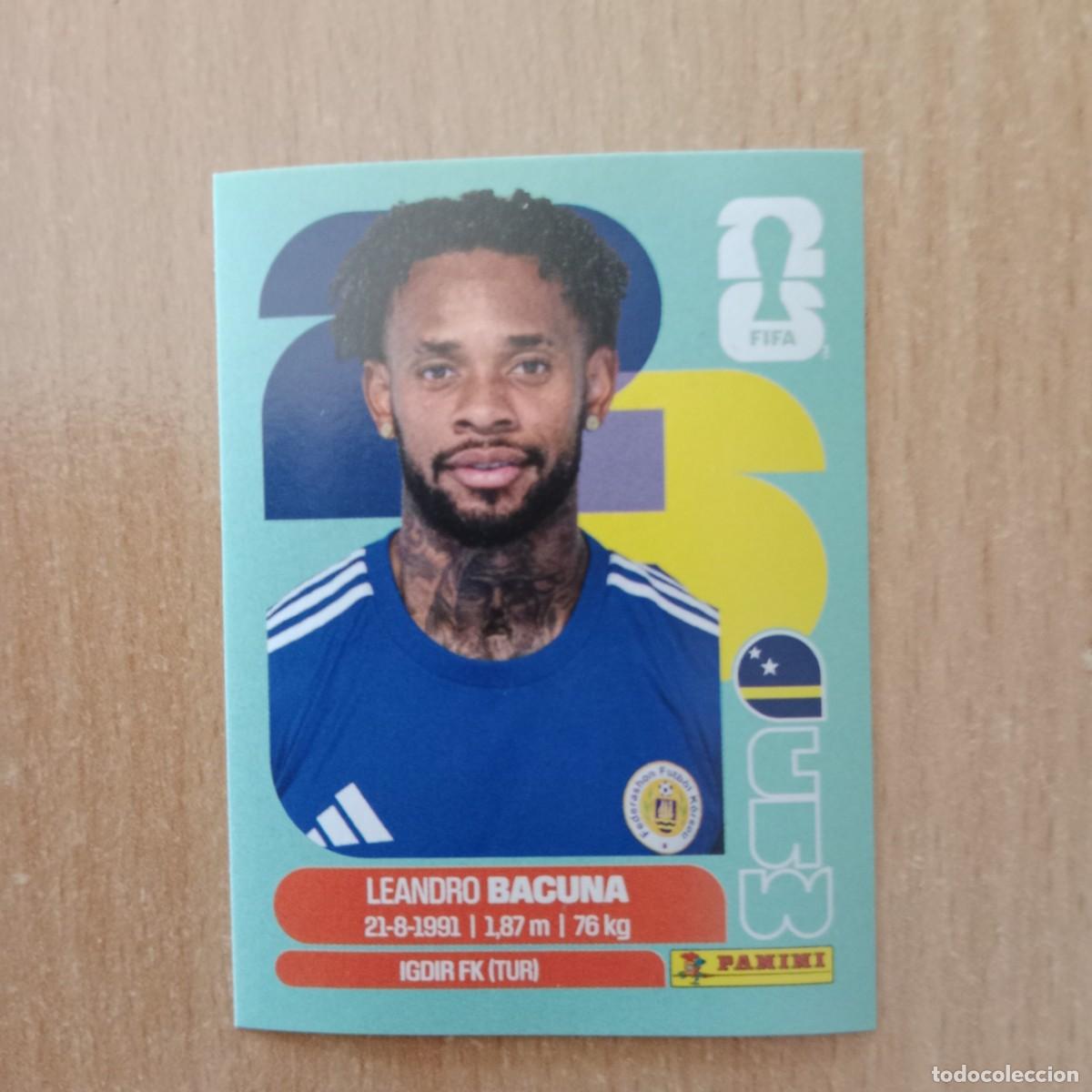 Cromos de f&uacute;tbol: LEANDRO BACUNA , CURA&Ccedil;AO , STICKER CROMO N&ordm; CUW 12 , FIFA WORLD CUP 2026 - PANINI - A&Ntilde;O 2026.