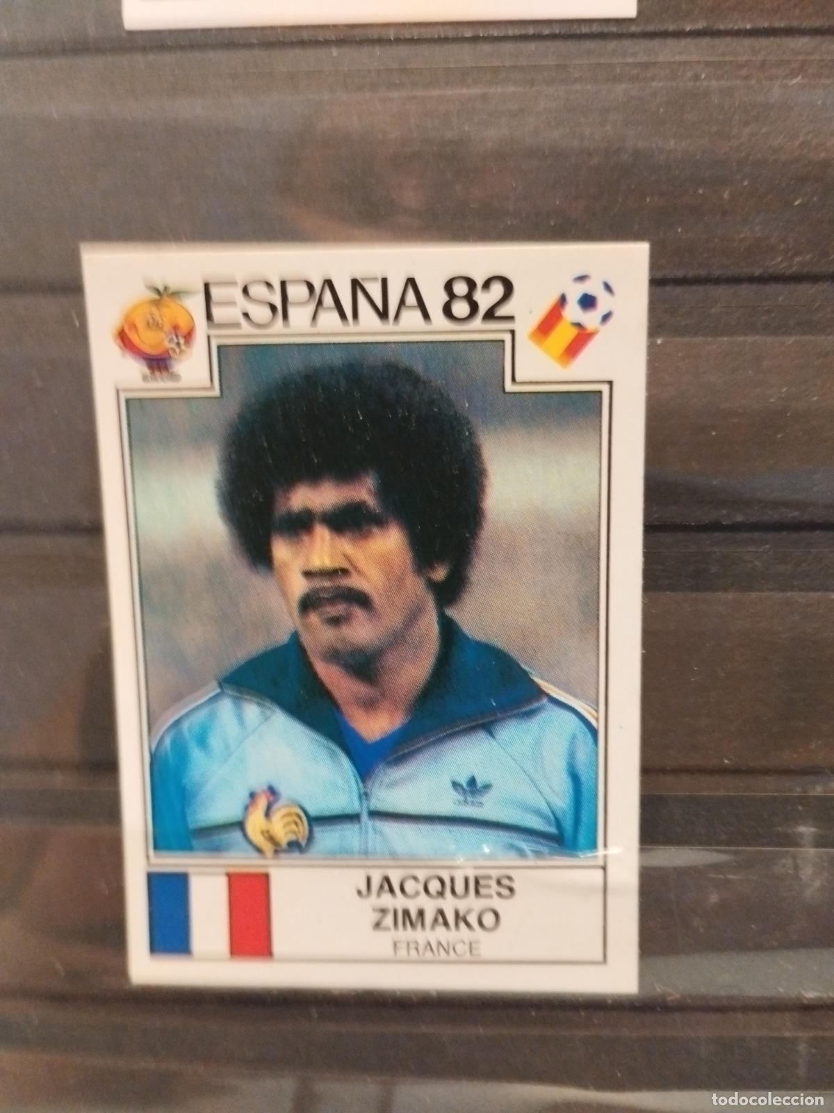 Fu&szlig;ball-Sticker: MUNDIAL DE FUTBOL ESPA&Ntilde;A 82. PANINI. N&ordm; 287. JACQUES ZIMAKO. FRANCIA
