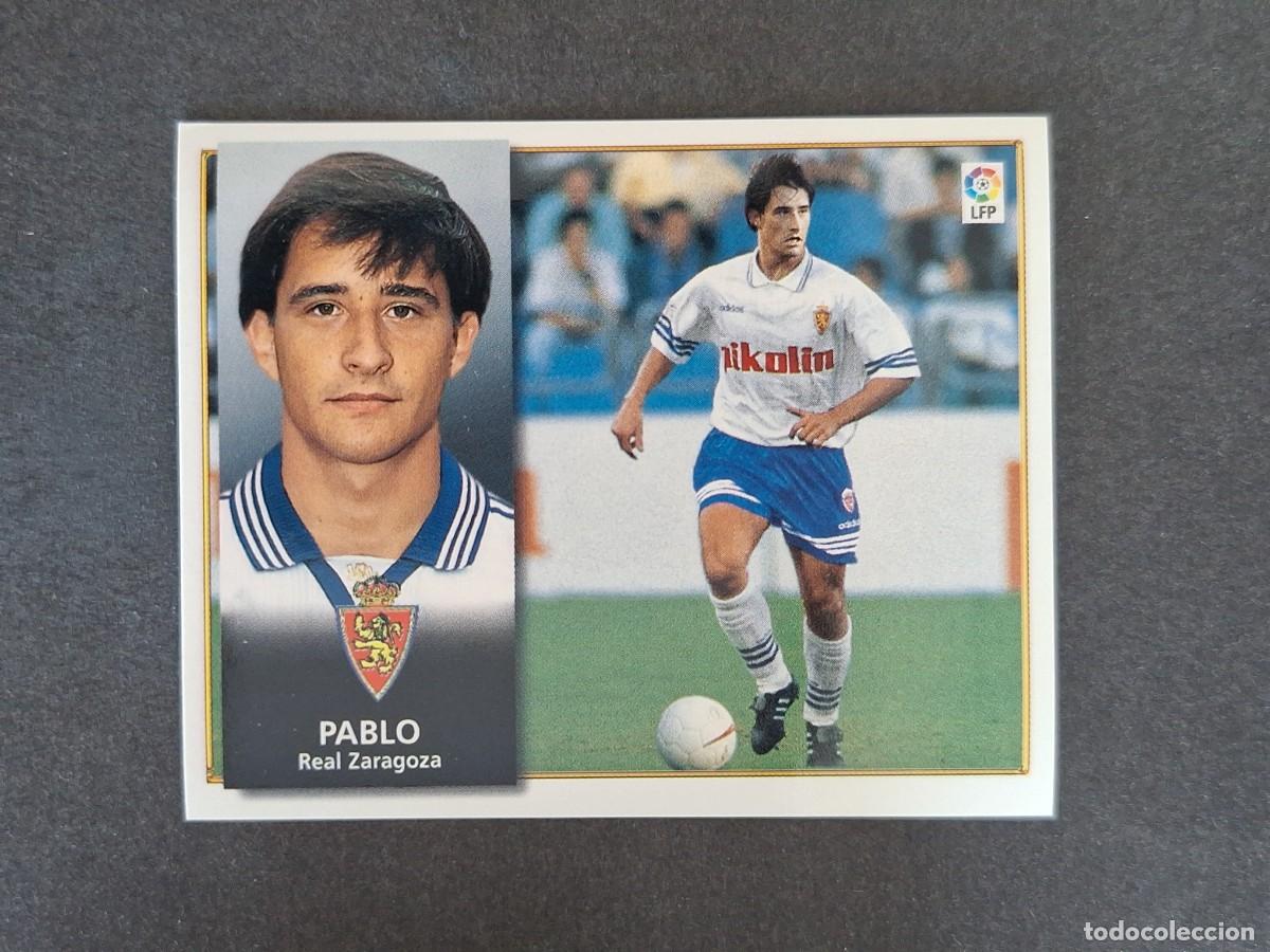 Cromos de f&uacute;tbol: L4 PABLO REAL ZARAGOZA LIGA ESTE 1998 1999 98 99 NUNCA PEGADO SIN PEGAR